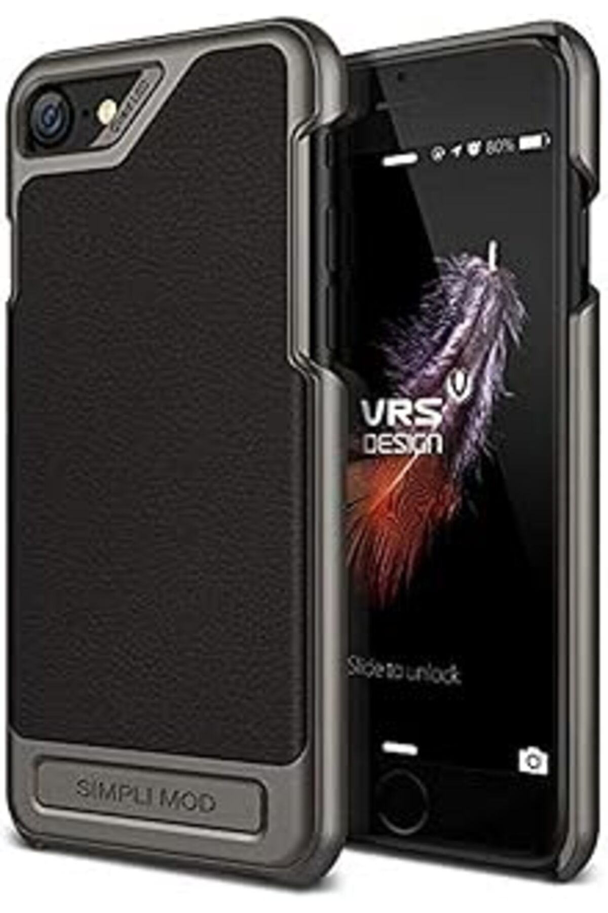 NZM TİCARET Vrs Design Vrs84391 Iphone 8/7 Simpli Mod Kılıf, Arka Kapak, Black