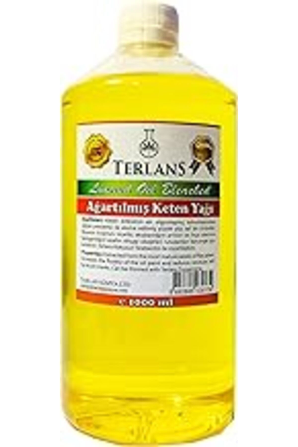 NZM TİCARET Terlans Ağartılmış Keten Yağı Resim Yağı 1000 Ml - Linseed Oil Bleached