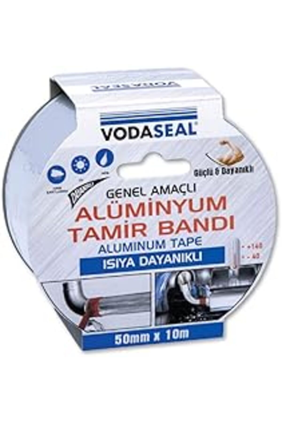 NZM TİCARET Vseal 53.01.024 Tamir Bandı-50Mmx10Mt, Alüminyum, Isıya Dayanıklı