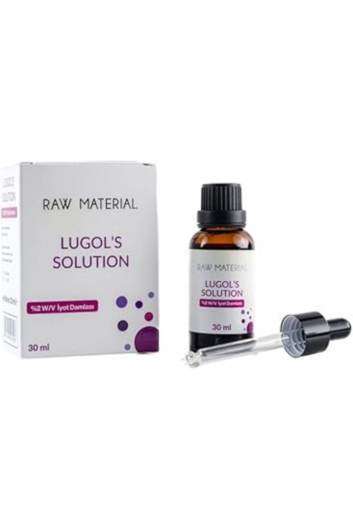 NZM TİCARET Raw Material Lugol'S Solution Iyot%2 Damla 30 Ml