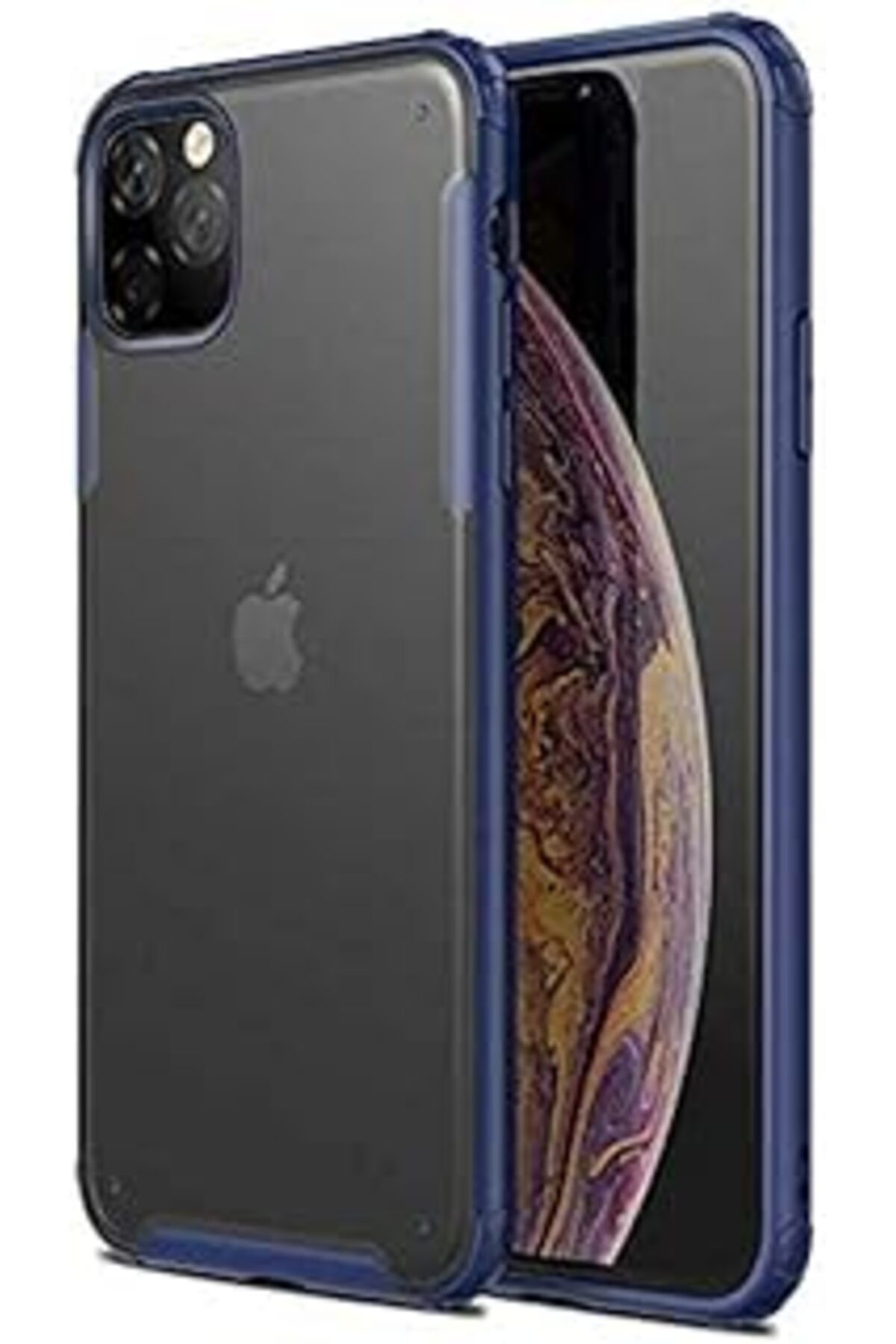 EDALKILIÇ Iphone 11 Pro Ile Uyumlu Volks Için Silikon Lacivert Cep Telefonu Kılıfı