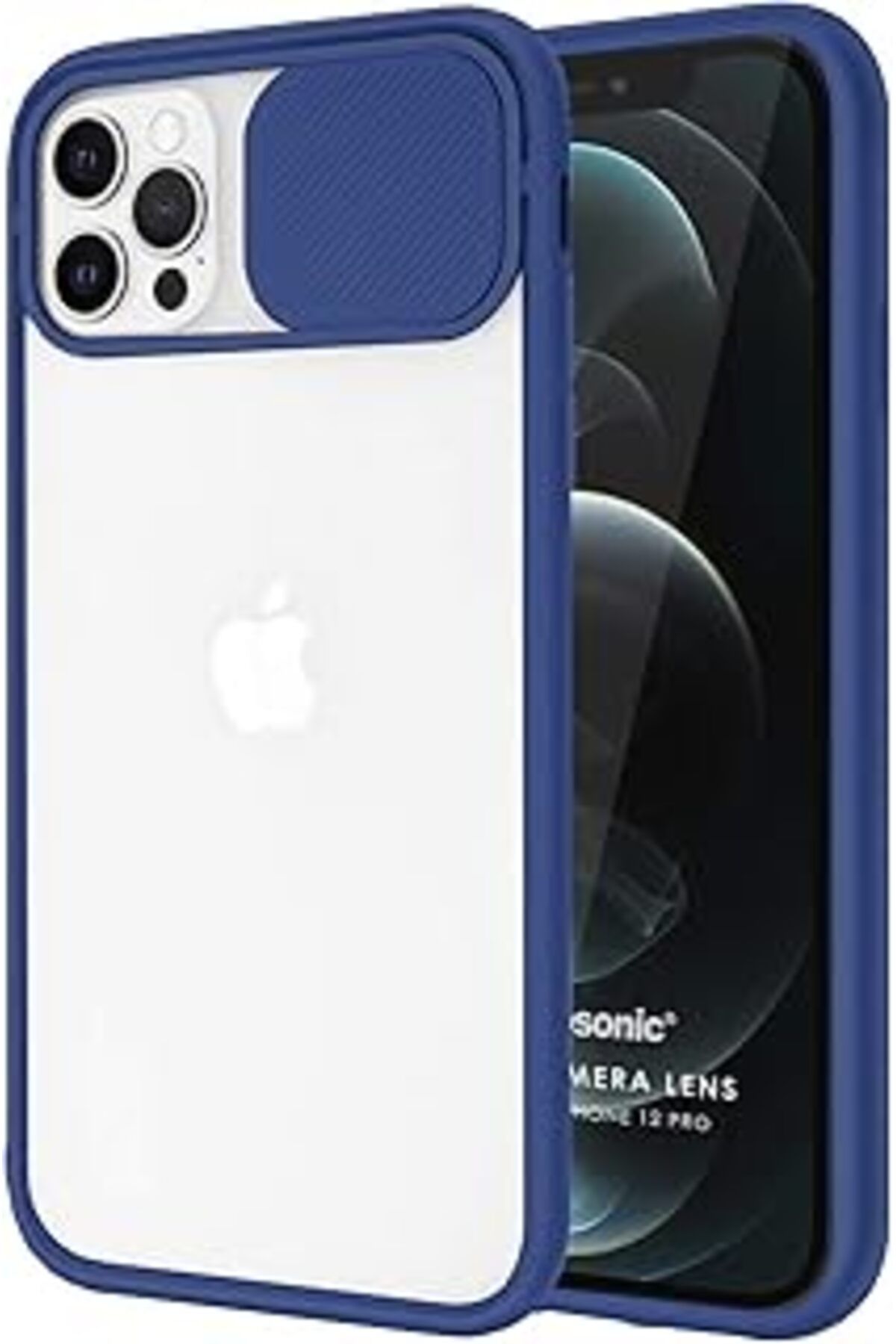 nerede bulurum Iphone 12 Pro Kılıf Slide Camera Lens Protection Lacivert