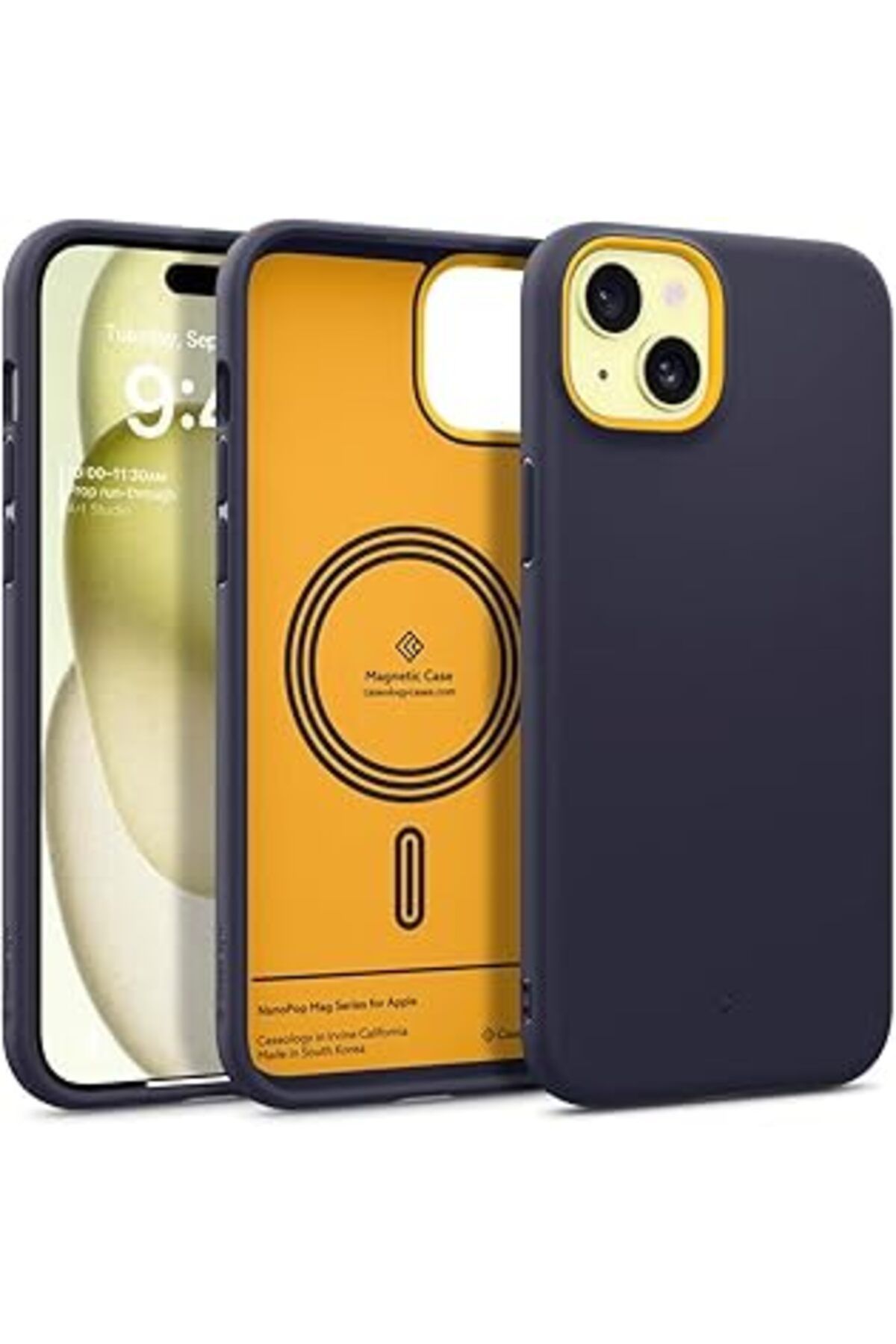 ebadi Caseology Iphone 15 Plus Kılıf Nano Pop Mag Magsafe Özellikli Blueberry Navy - Acs06677