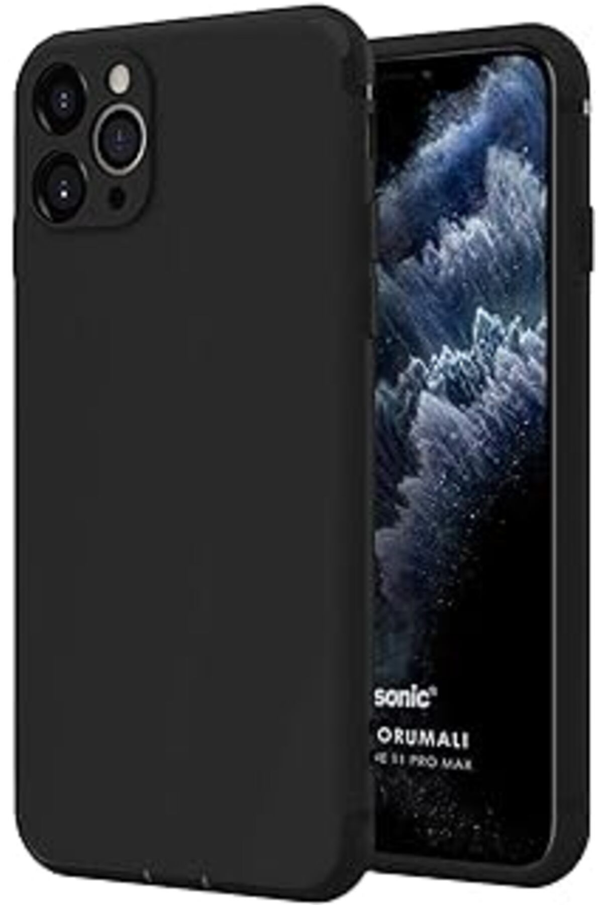 robotrend Iphone 11 Pro Max (6.5'') Için Kılıf Kamera Korumalı Siyah [Iphone 11 Pro Max Ile