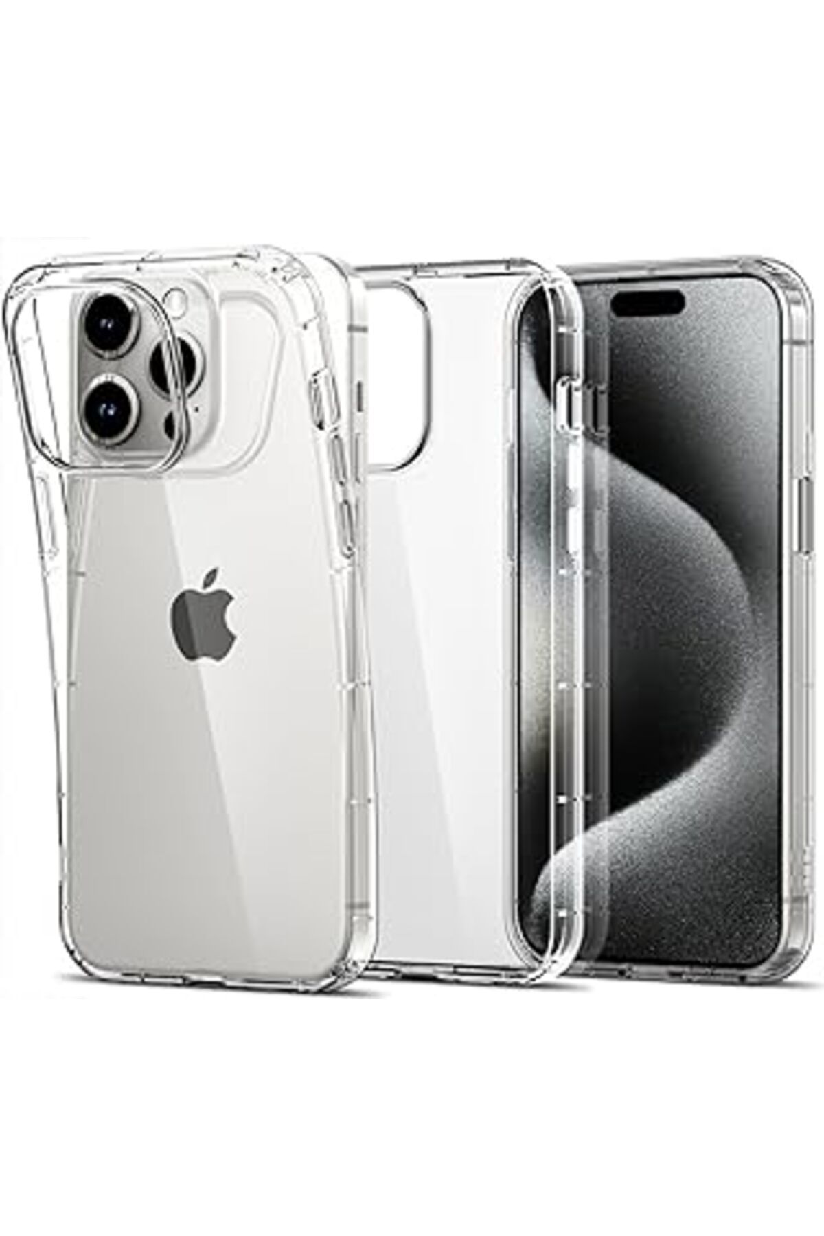 NZM TİCARET Mr.Casse İPhone 15 Pro İLe Uyumlu Şeffaf Kılıfı