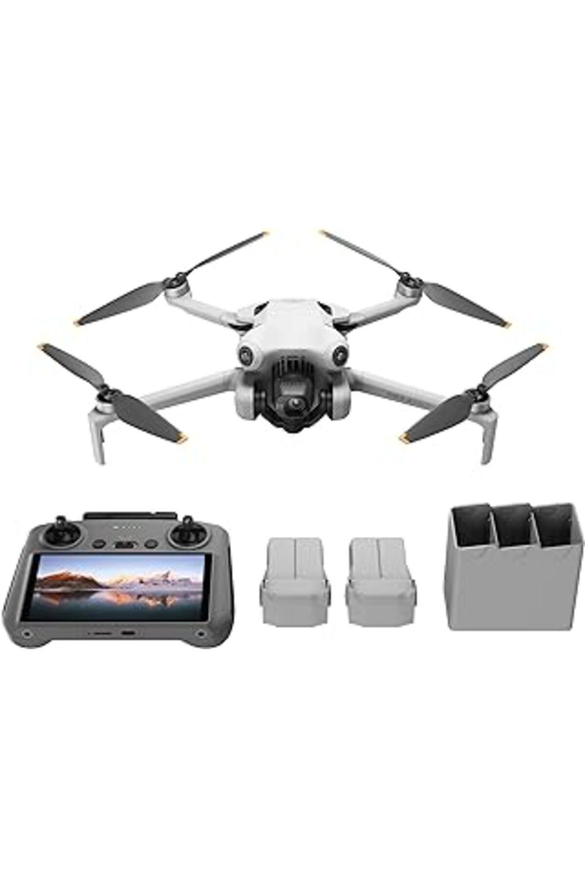 NZM TİCARET Dji Mini 4 Pro Fly More Combo Plus (Dji Rc 2) (Ekranlı Kumanda) - 4K Hdr Kameralı Mini Drone, 20 Km