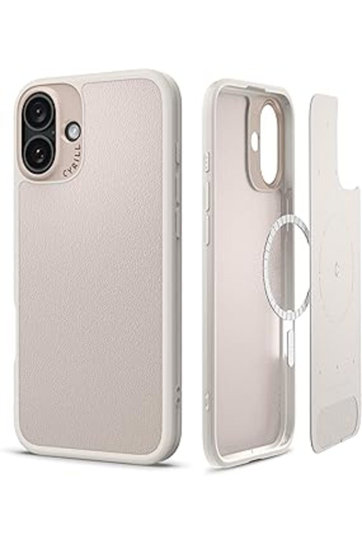 NZM TİCARET Cyrill Spigen Ciel Iphone 16 Kılıf Kajuk Mag Magsafe Özellikli Cream - Acs08412