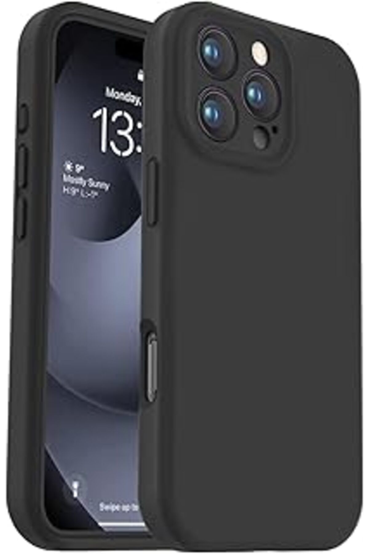 NZM TİCARET Eloen Iphone 16 Pro Max Ile Uyumlu, Kamera Korumalı Kılıf, Lens Ve Ultra Güçlü Koruma Kılıf (Siyah)