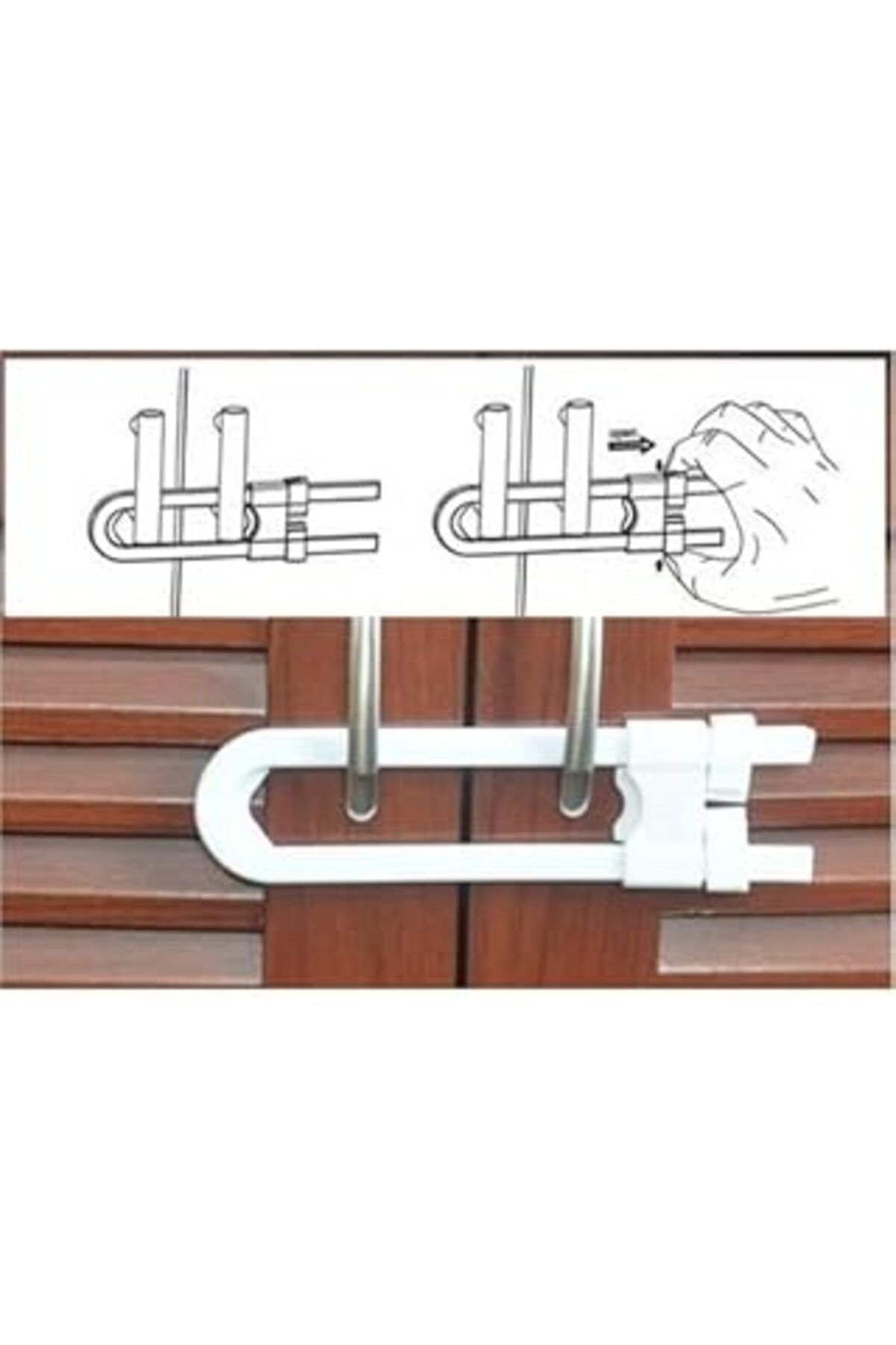 ebadi Outdoor Outlet Bebek Çekmece Ve Dolap Koruma Raylı Güvenlik Sistemi Emniyet Kilidi