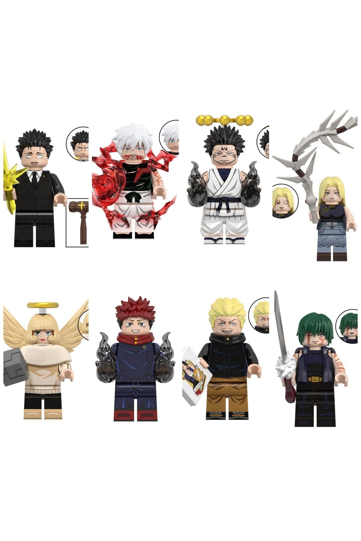 myminitoys Jujutsu Kaisen Anime Mini Figür 8li set Wm6201