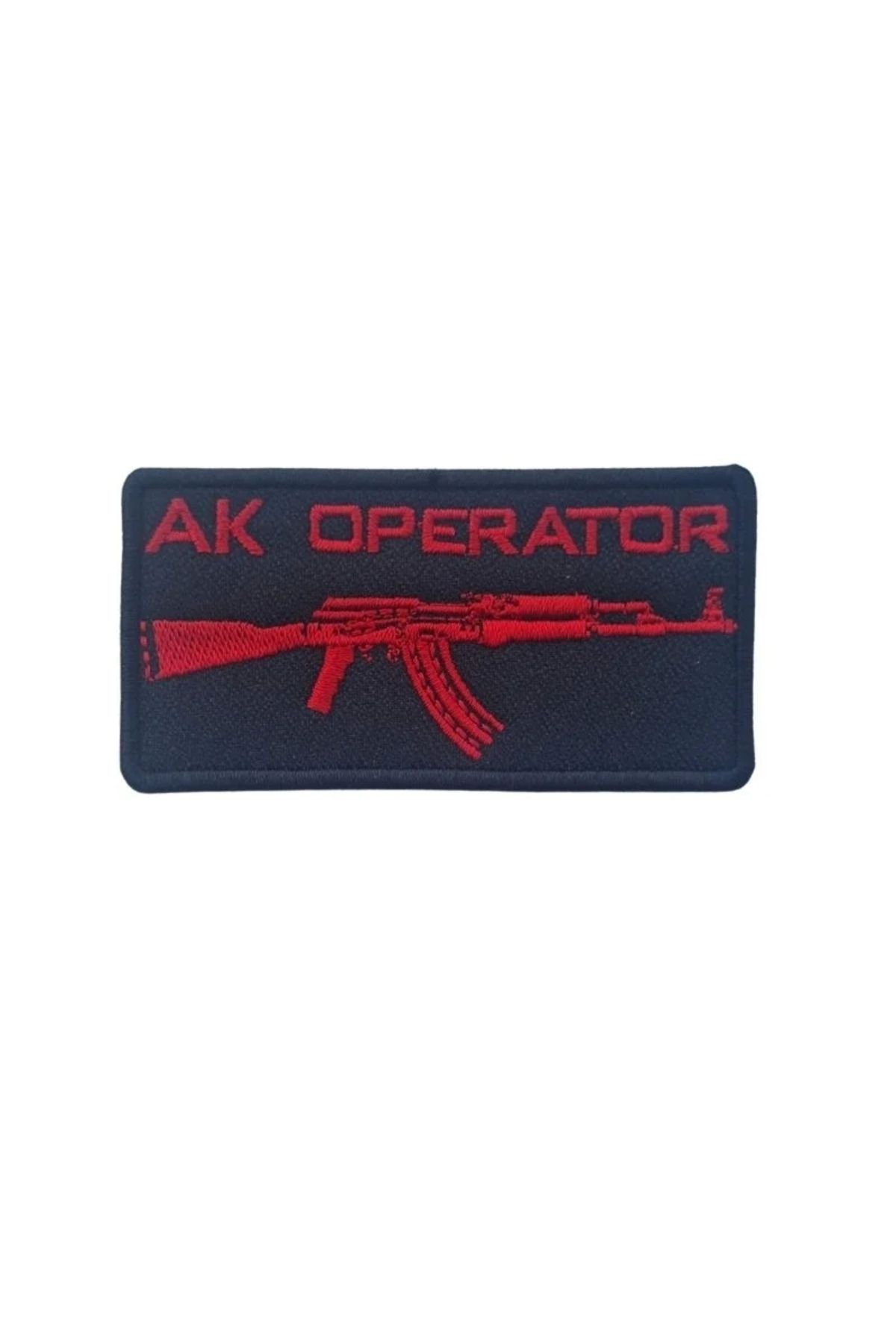 Astüm Askeri Malzeme AK OPERATOR TACTICAL PATCH -SİYAH-KIRMIZI