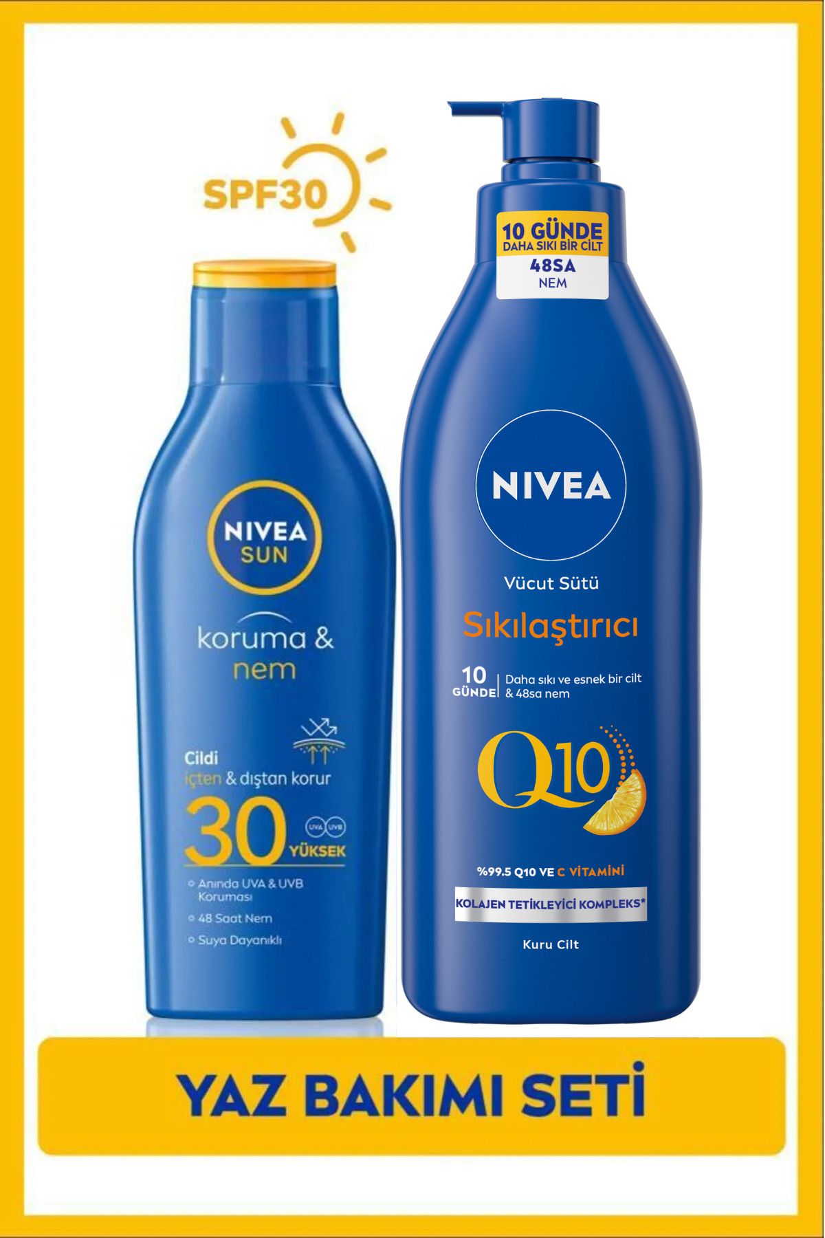 NIVEA Eşit Ve Hızlı -Yüksek Güneş Koruyucu Güneş Koruyucu Nemlendirici Losyon Spf30 S.GÜZELLİK