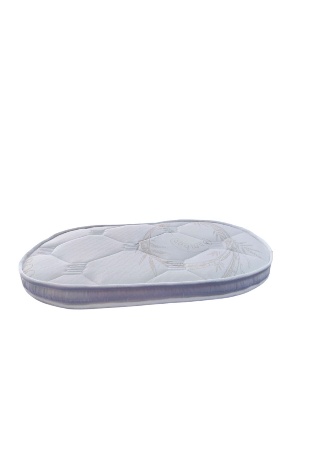 Bhouse Anne Yanı Oval Beşik Bambu Kumaş 50x90x12 Cm Sünger Yaysız Park Yatak fotoğrafı 3 (önizleme)