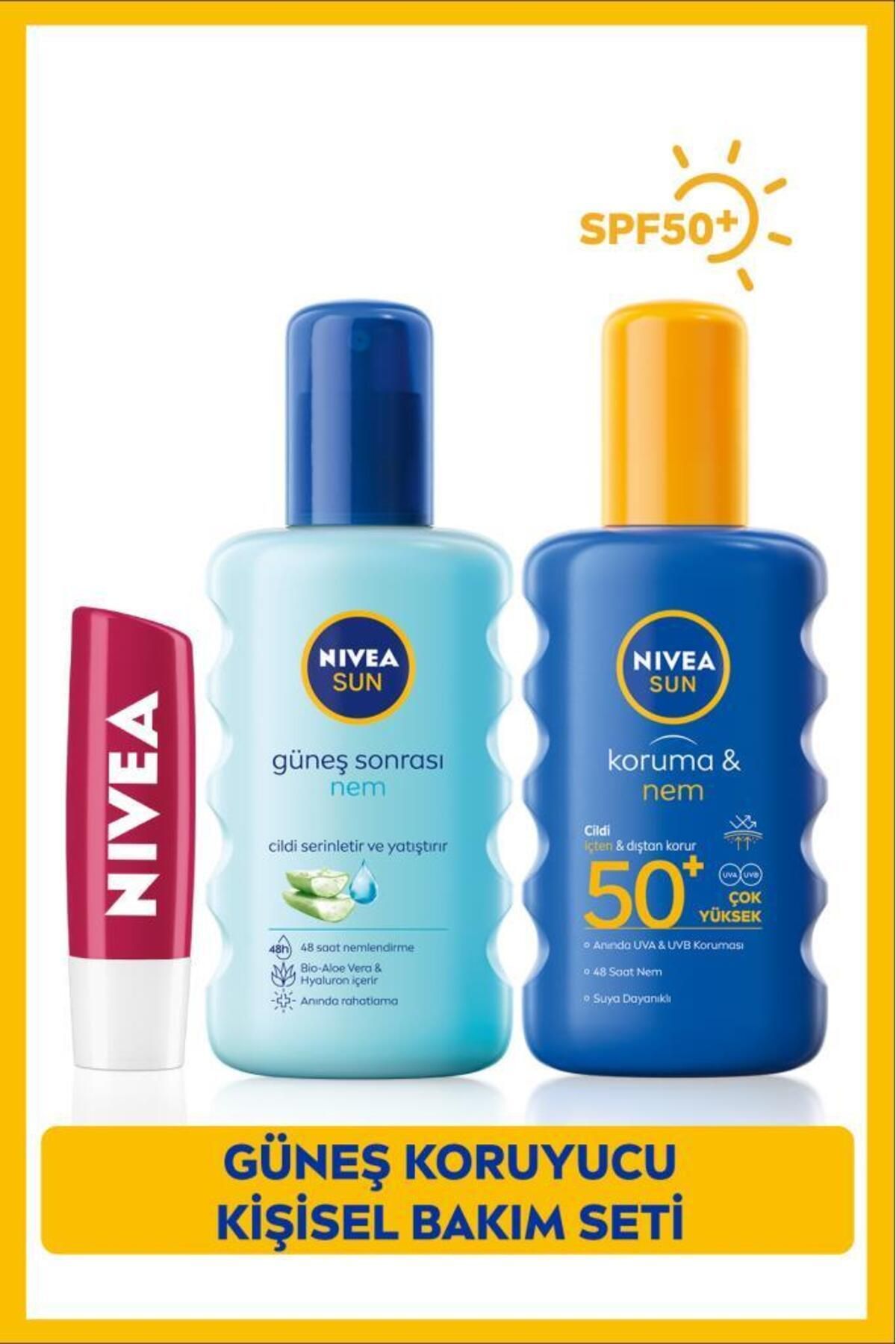 NIVEA Eşit Ve Hızlı - Güneş Sonrası Nemlendirici Sprey 200ml, Güneş Koruyucu Sprey Spf50 200ml,S.GÜZELLİK