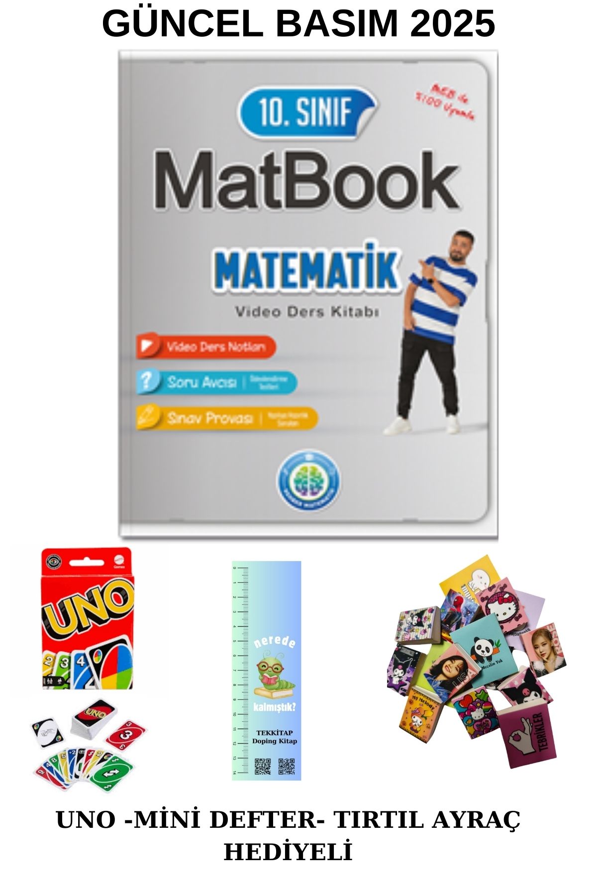 Tonguç Yayınları Matbook 10. Sınıf Matbook Video Ders Kitabı (UNO -MİNİ DEFTER-- TIRTIL AYRAÇ HEDİYELİ) 2025