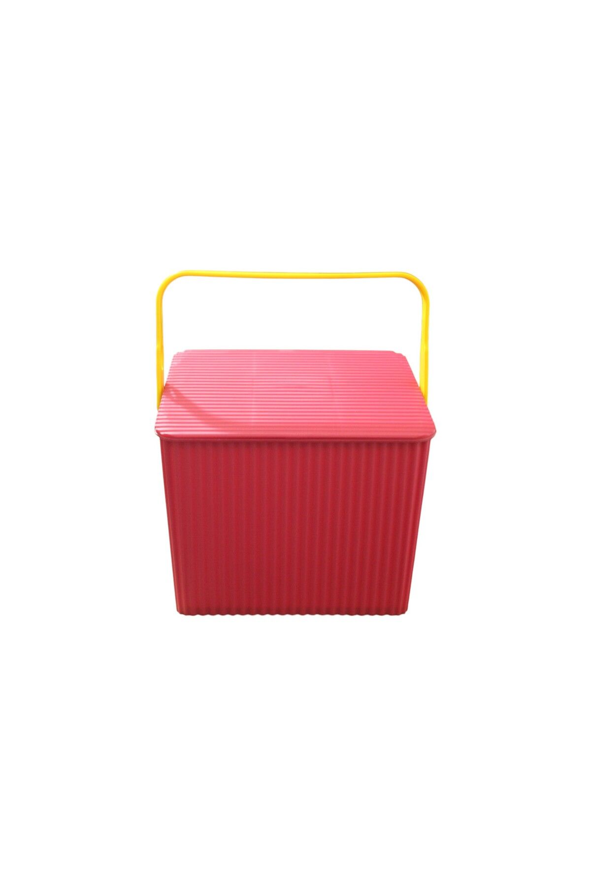 ekinshop Parex Rainbow Kare Kapaklı Kulplu Temizlik Kovası Düzenleyici Kova Piknik Çantası Sepet