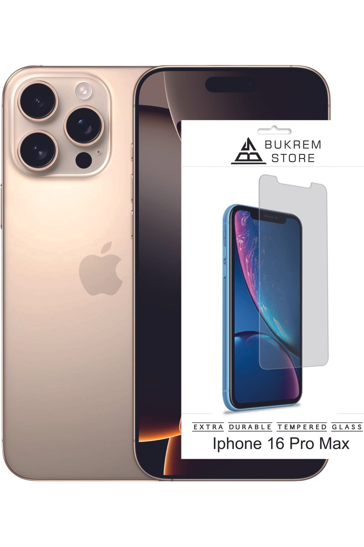 Store iPhone 16 Pro Max Uyumlu Tam Kaplayan Şeffaf Kırılmaz Temperli Cam Ekran Koruyucu | Üstün Koruma!