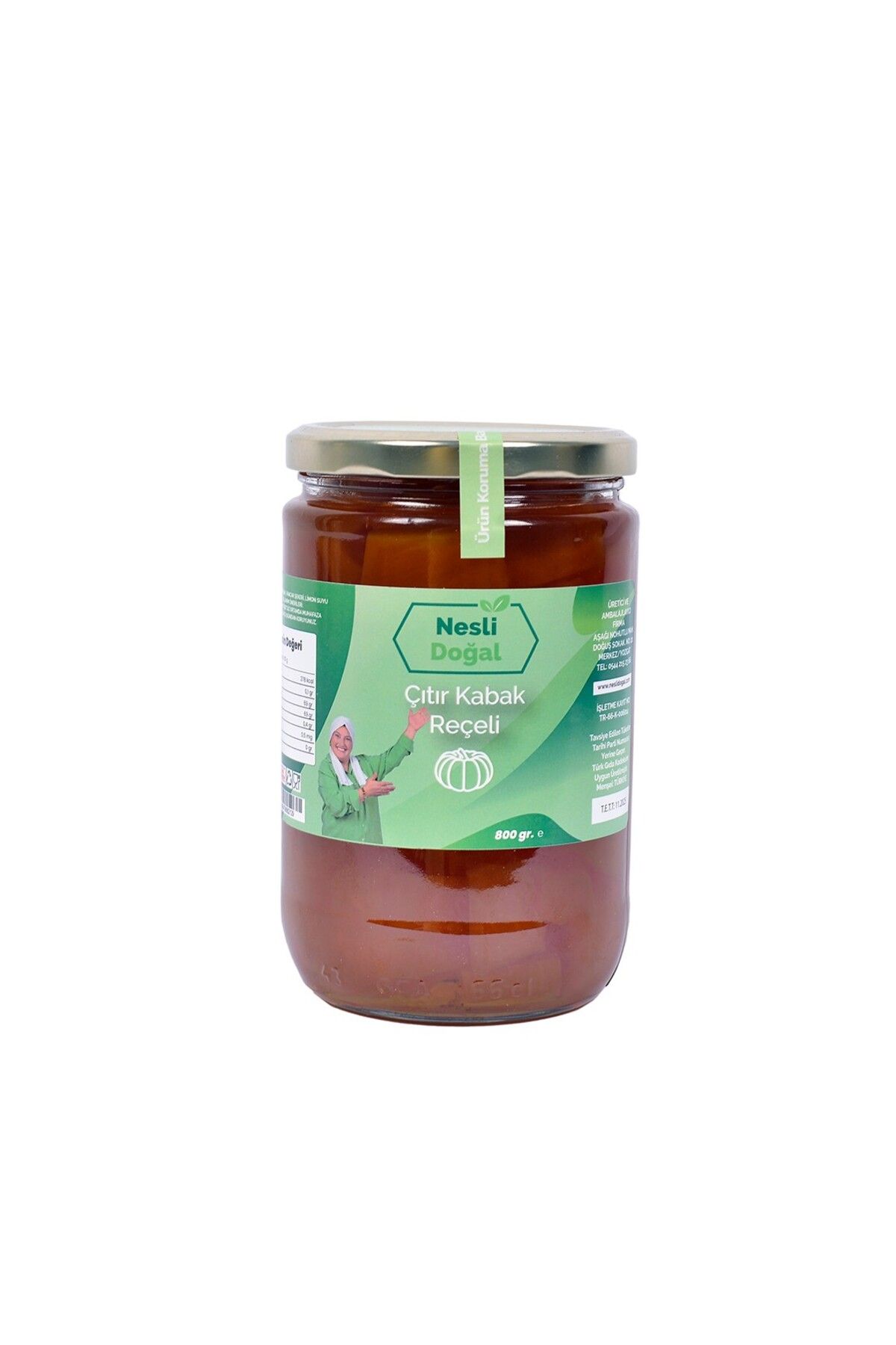 Neslidogal Çıtır Kabak Reçeli 800 Gr