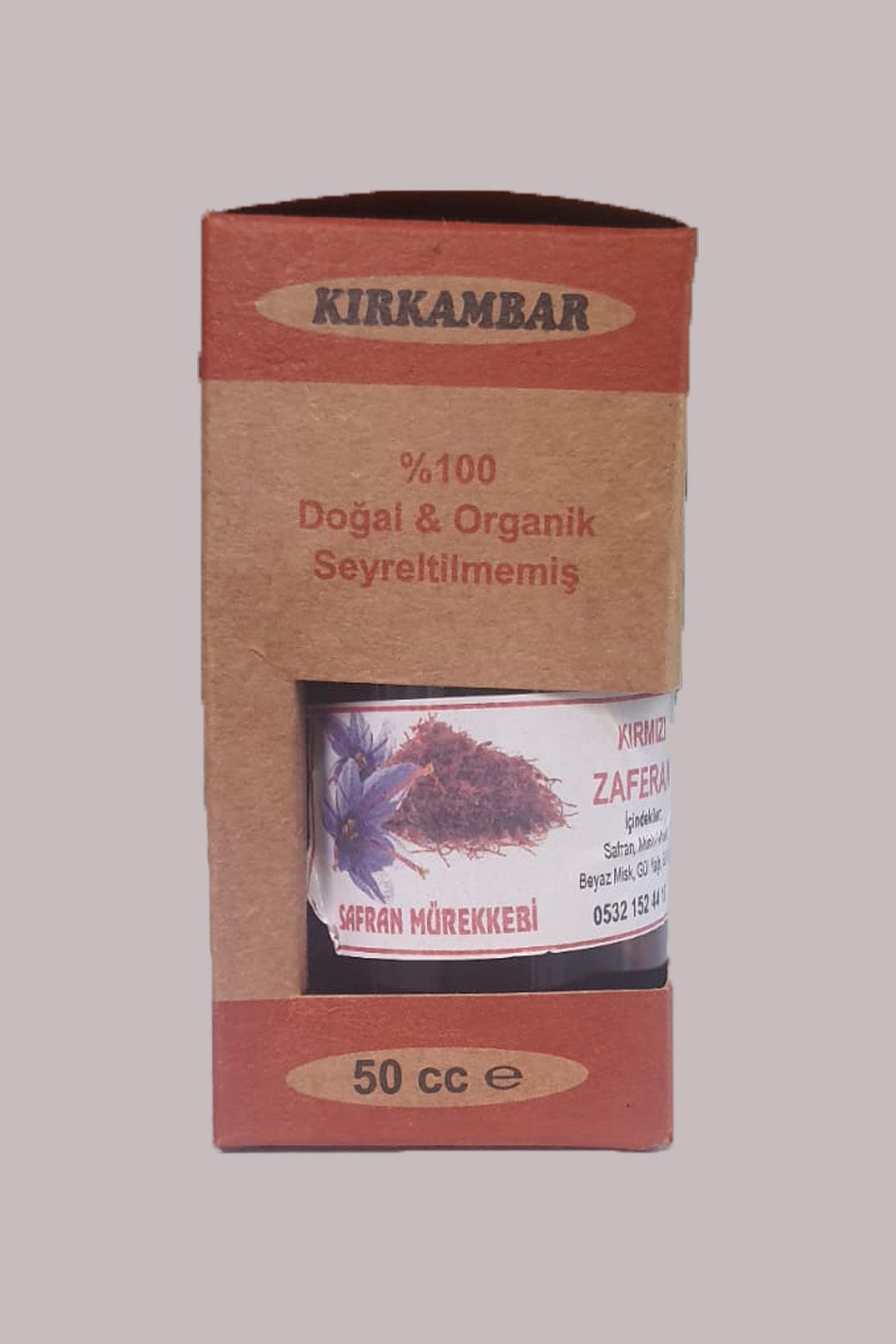 Kırkambar Krem Safran Mürekkebi KIRMIZI 50 CC