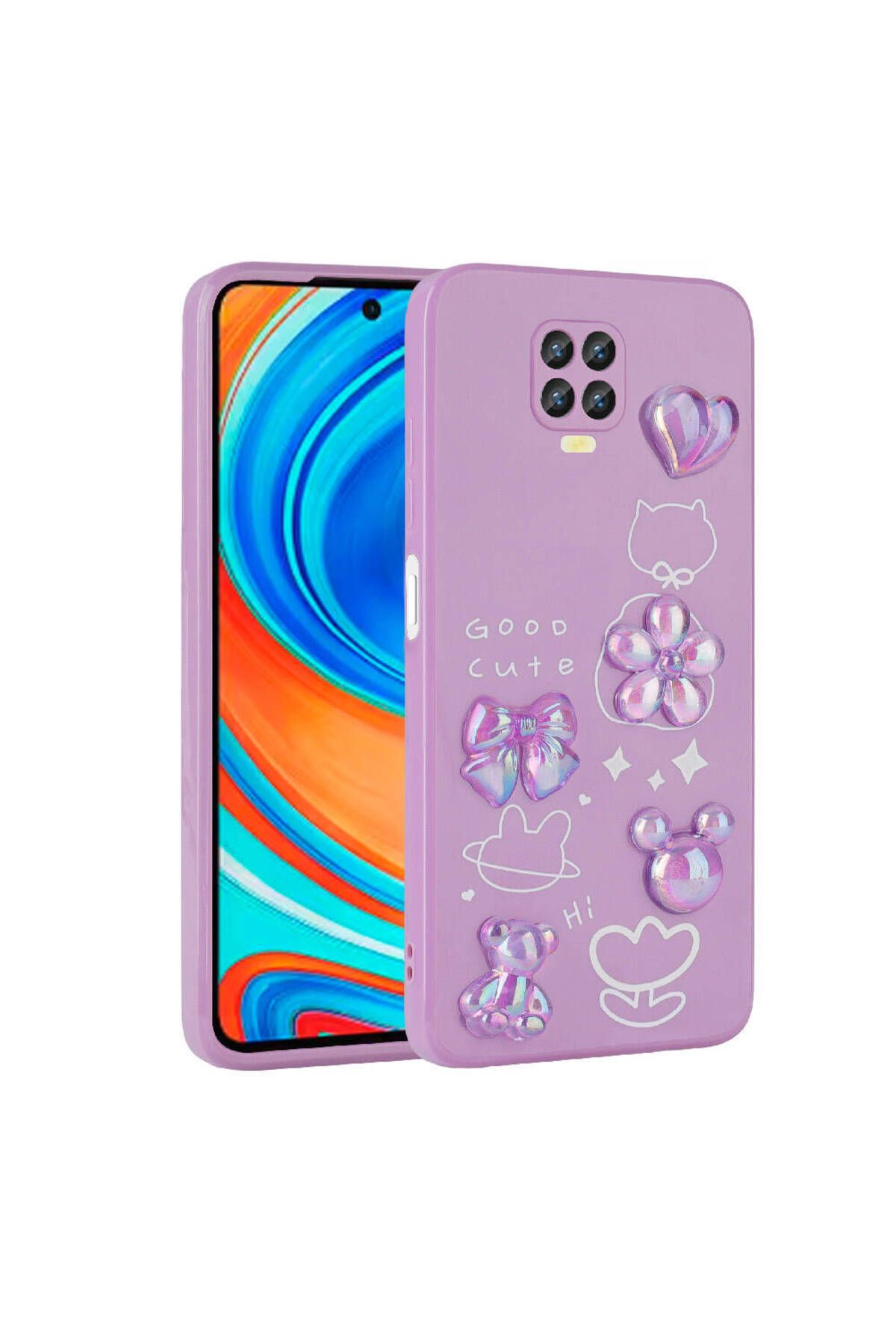 Roketcim Xiaomi Redmi Note 9S Kılıf Kabartma Figürlü Parlak Toys Silikon Kapak