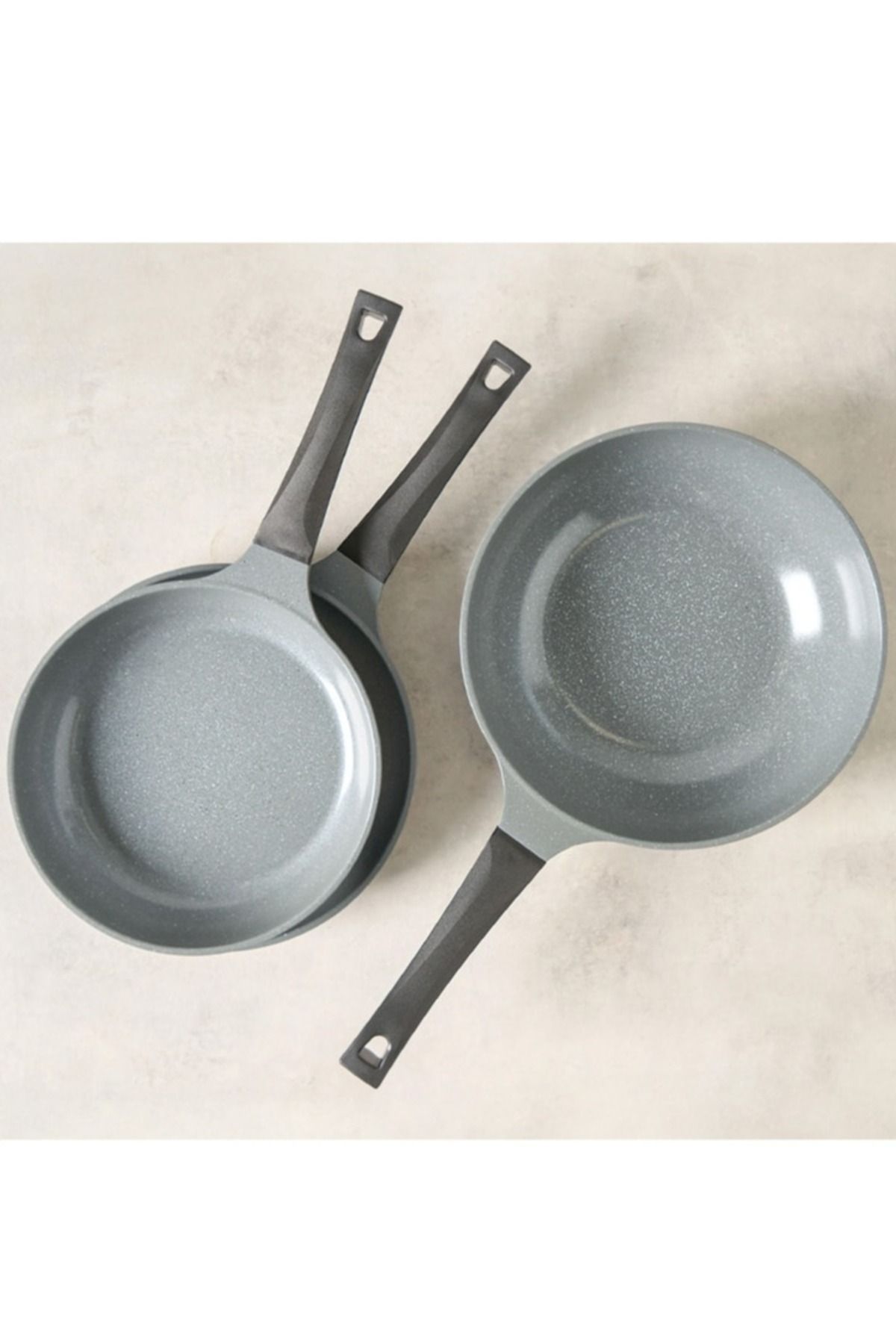 Badraig-23-Piece Granite Cookware Set Marble Nonstick Coating Grey 5