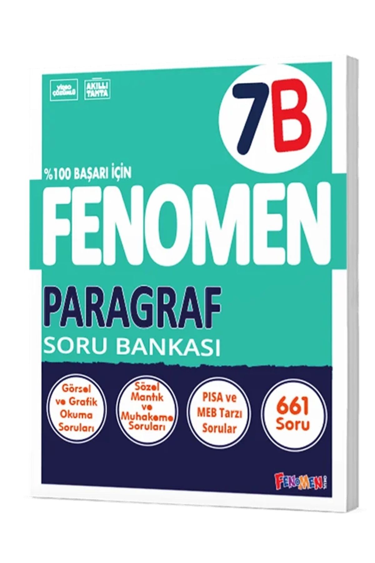 Fenomen Yayıncılık 2024-2025 Müfredat Yeni Nesil 7.Sınıf B Serisi Türkçe Soru Bankası