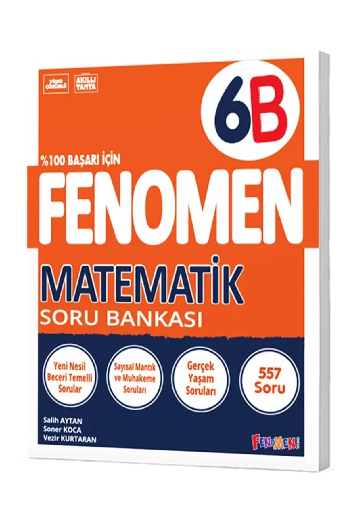 Fenomen Yayıncılık 2024-2025 Müfredat Yeni Nesil 6.Sınıf B Serisi Matematik Soru Bankası