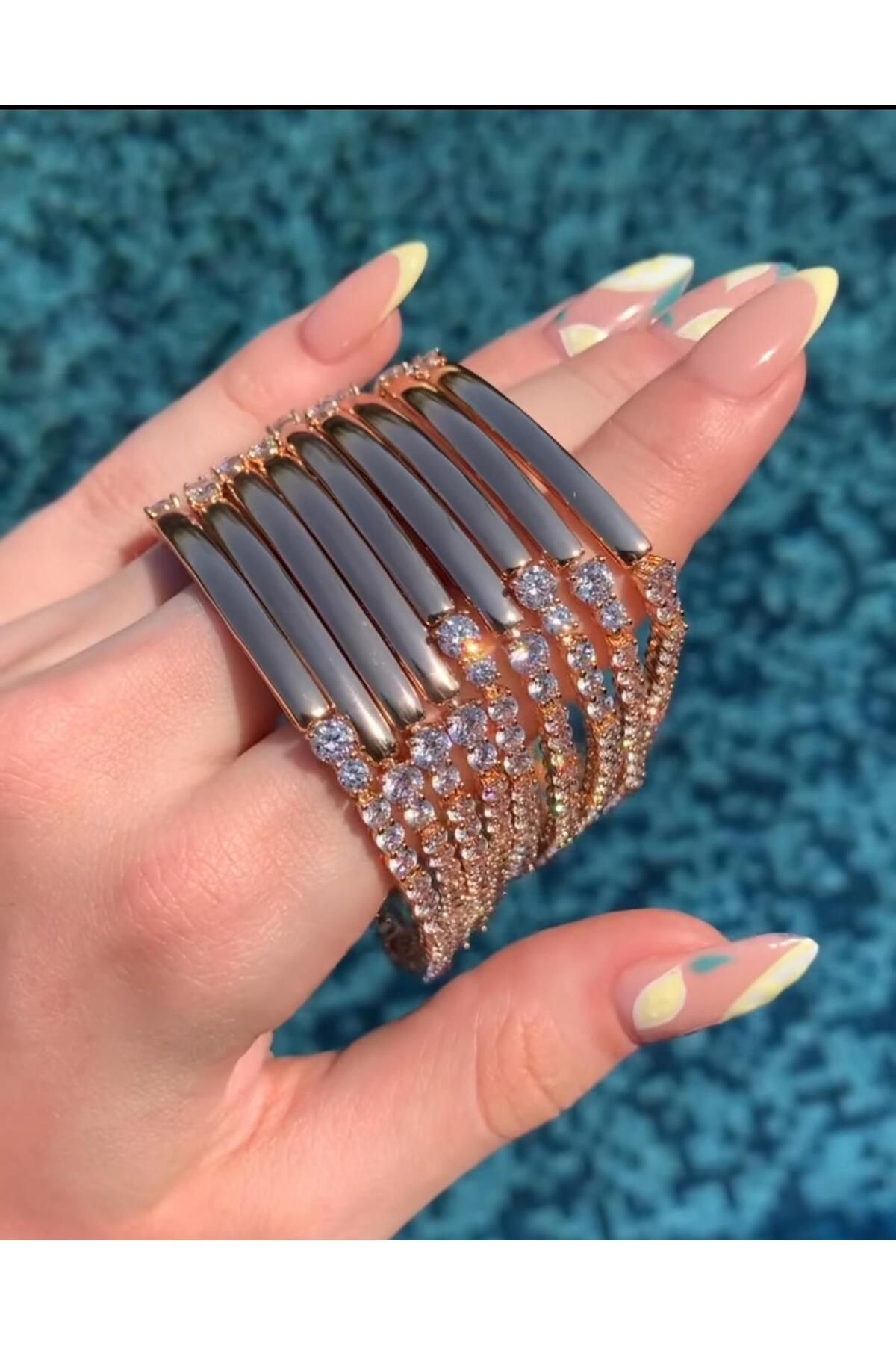 MODA Rose Gold Taşlı Bileklik