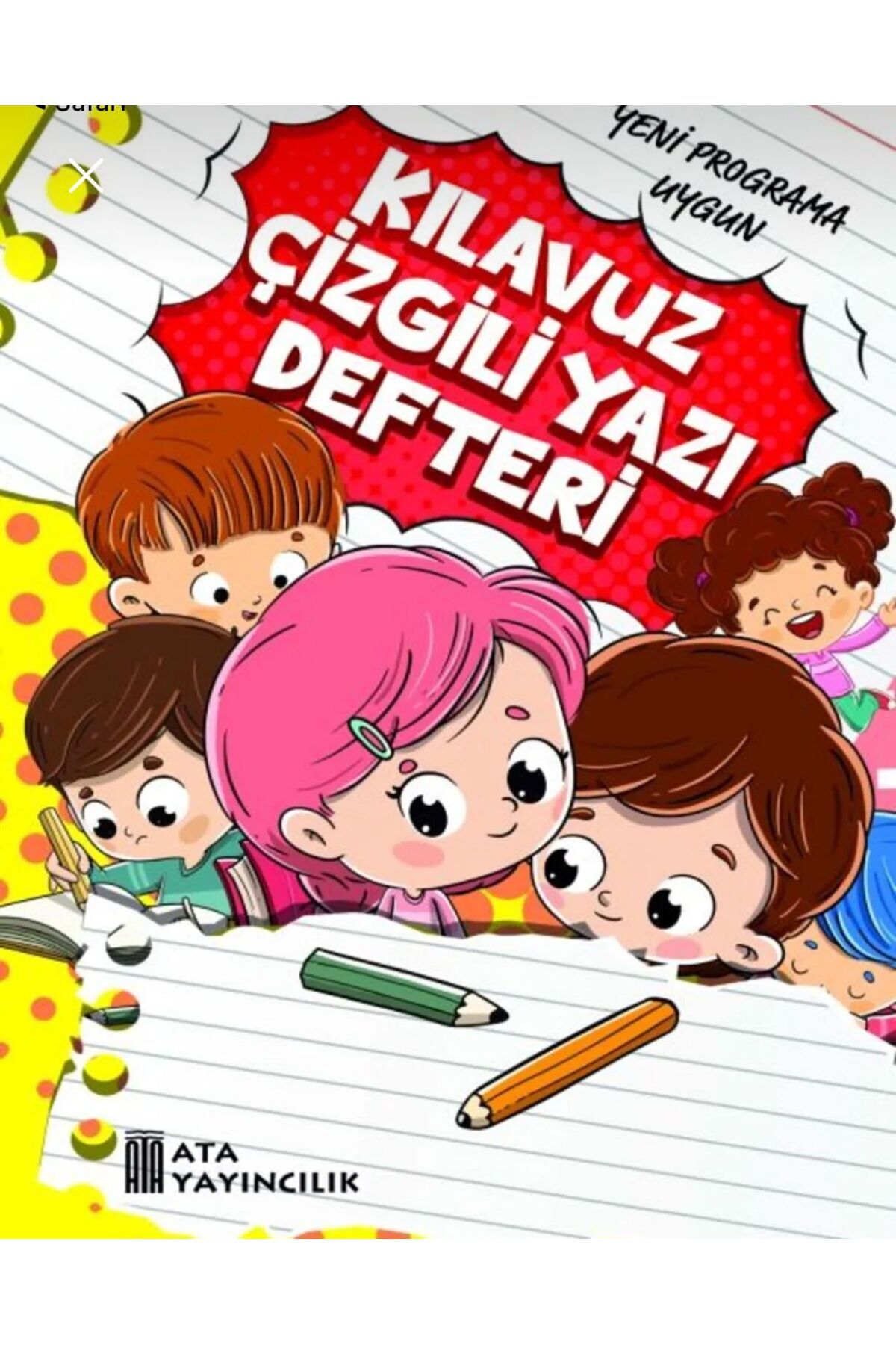 Ata YAYINCILIK 10 adet büyük boy kılavuz çizgili yazı defter