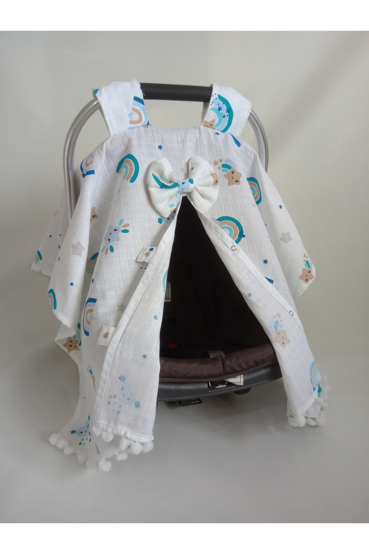 Wenaris % 100 pamuk muslin puset örtüsü fotoğrafı 2 (önizleme)