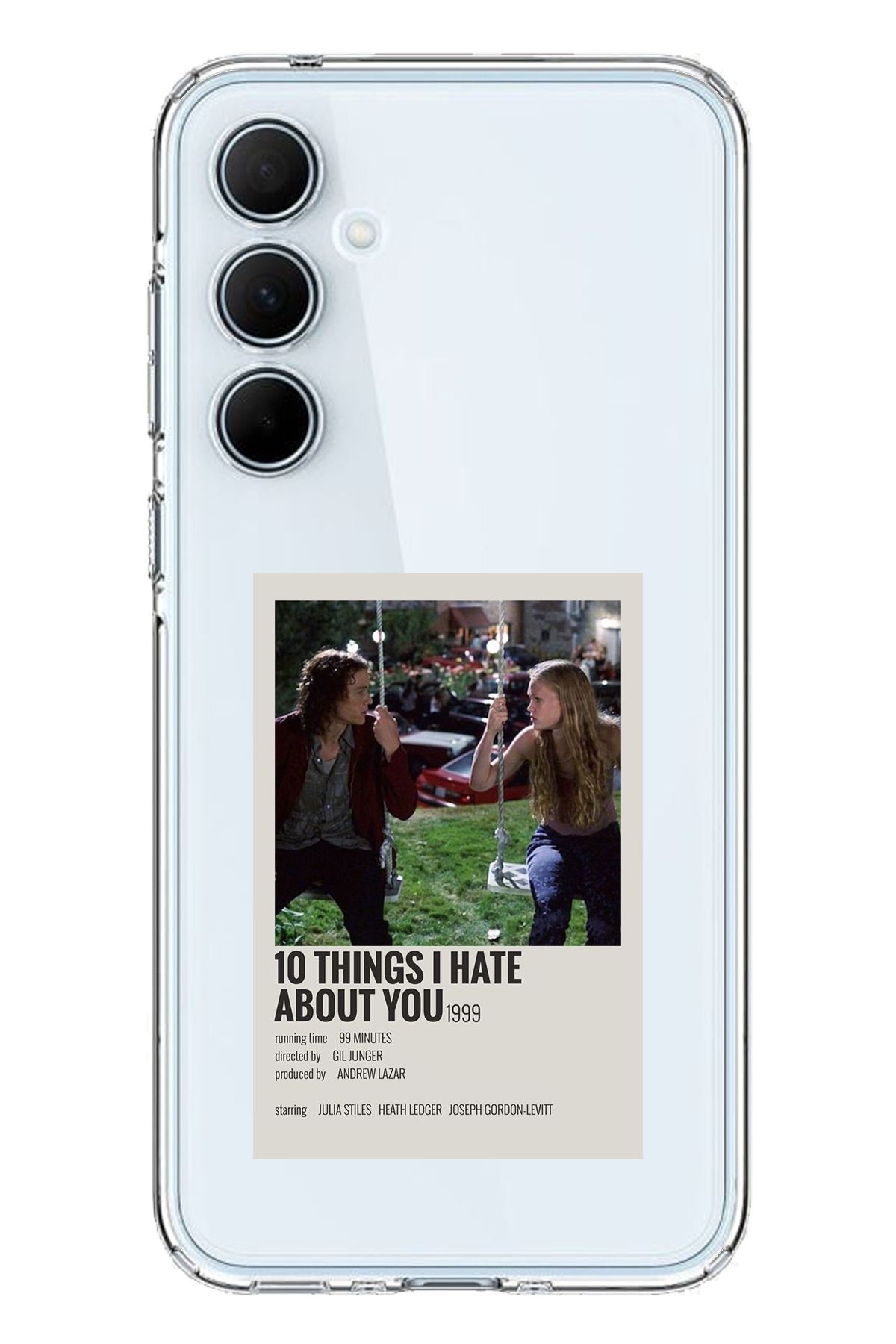 TechTree SAMSUNG Galaxy A35 Uyumlu 10 things i hate about you Tasarımlı Şeffaf Silikon Kılıf