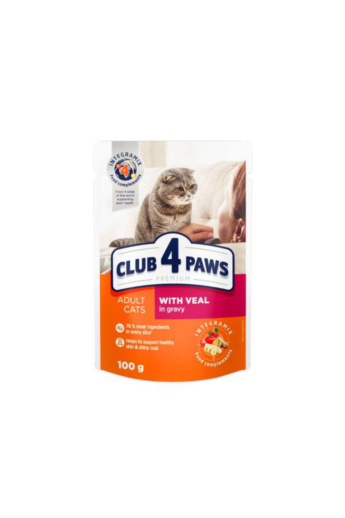 Club4Paws Dana Etli Premium Pouch Kedi Maması 100 Gr 543133