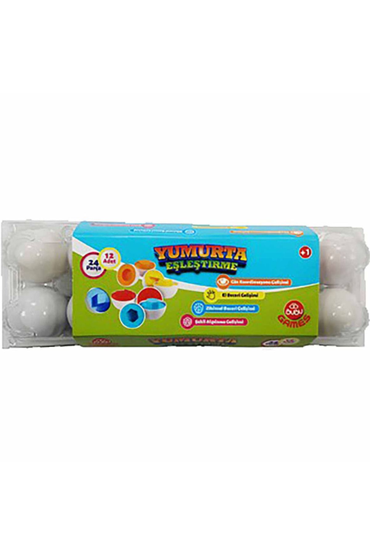 kitabevimden Bu-Bu Games Yumurta Eşleştirme 24 Parça BUBU-GM0066