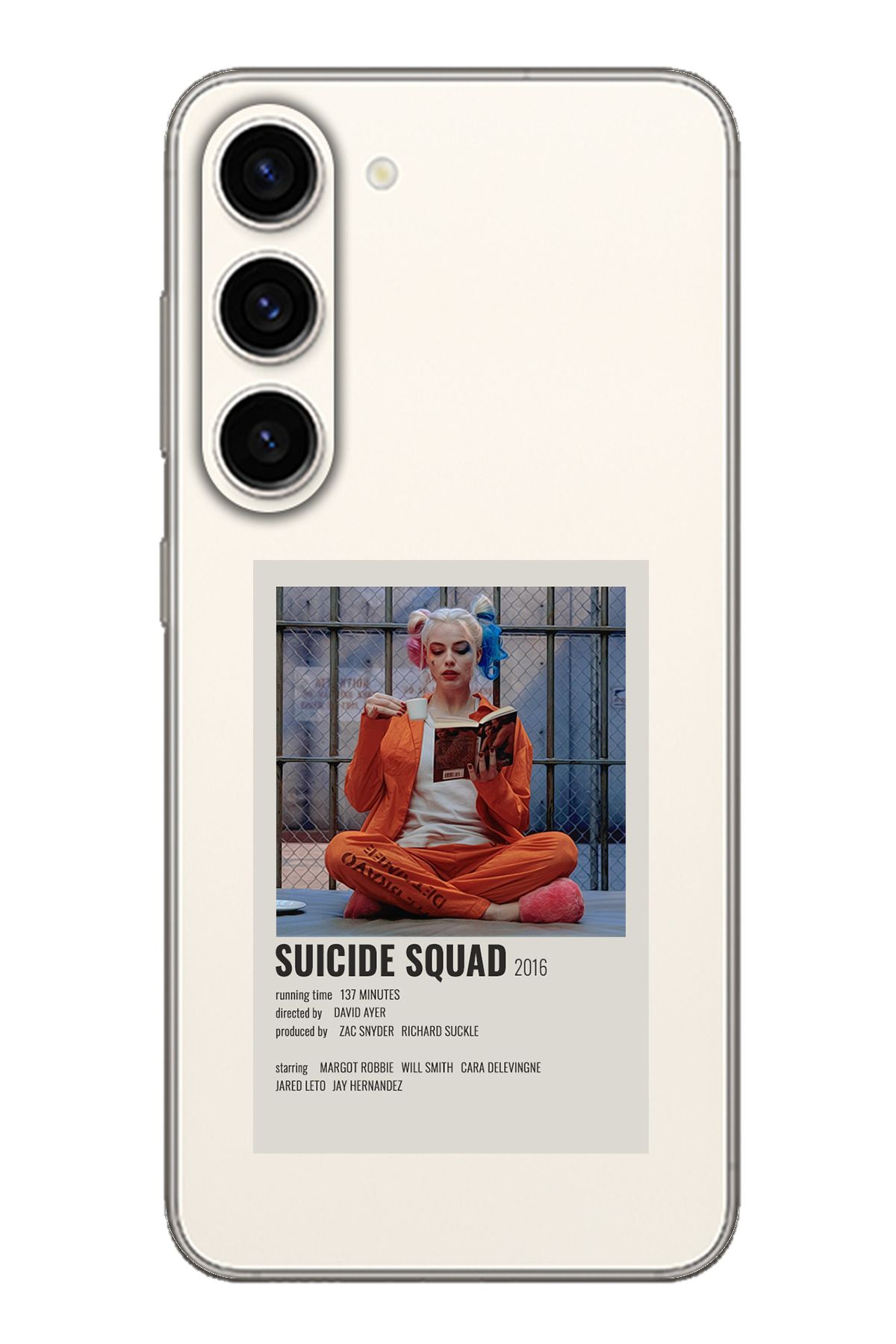 TechTree SAMSUNG S23 Uyumlu Suicide Squad Tasarımlı Şeffaf Silikon Kılıf