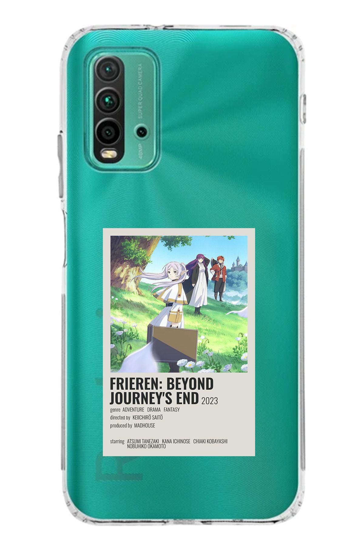 TechTree Redmi 9T Uyumlu Frieren: Beyond Journey's End Tasarımlı Şeffaf Silikon Kılıf