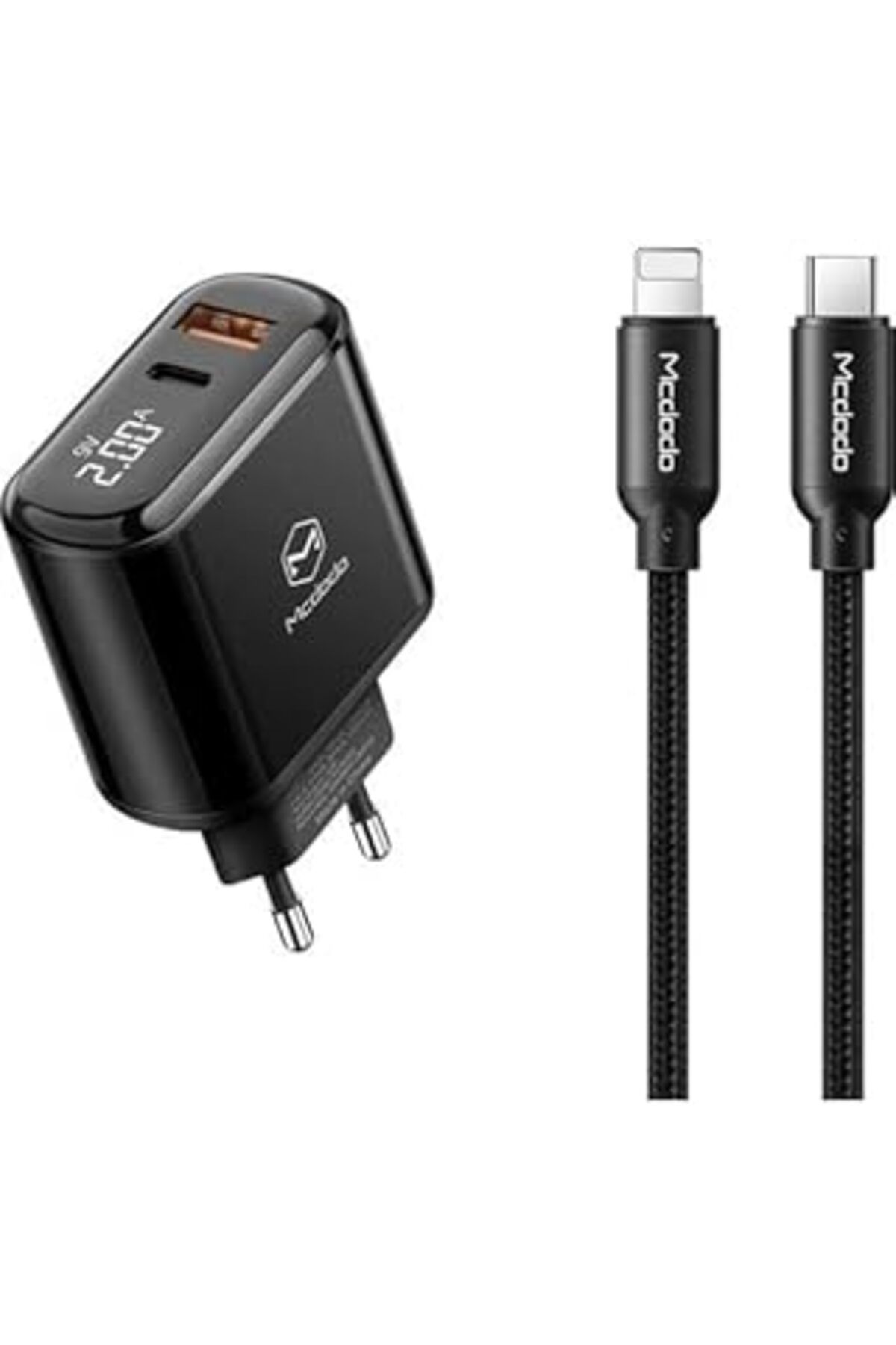 nerede bulurum Mcdodo Ch-7171 20W Pd3.0 Dijital Göstergeli Usb-C Iphone Şarj Kablolu Dual Portlu Hızlı Şarj Cihazı