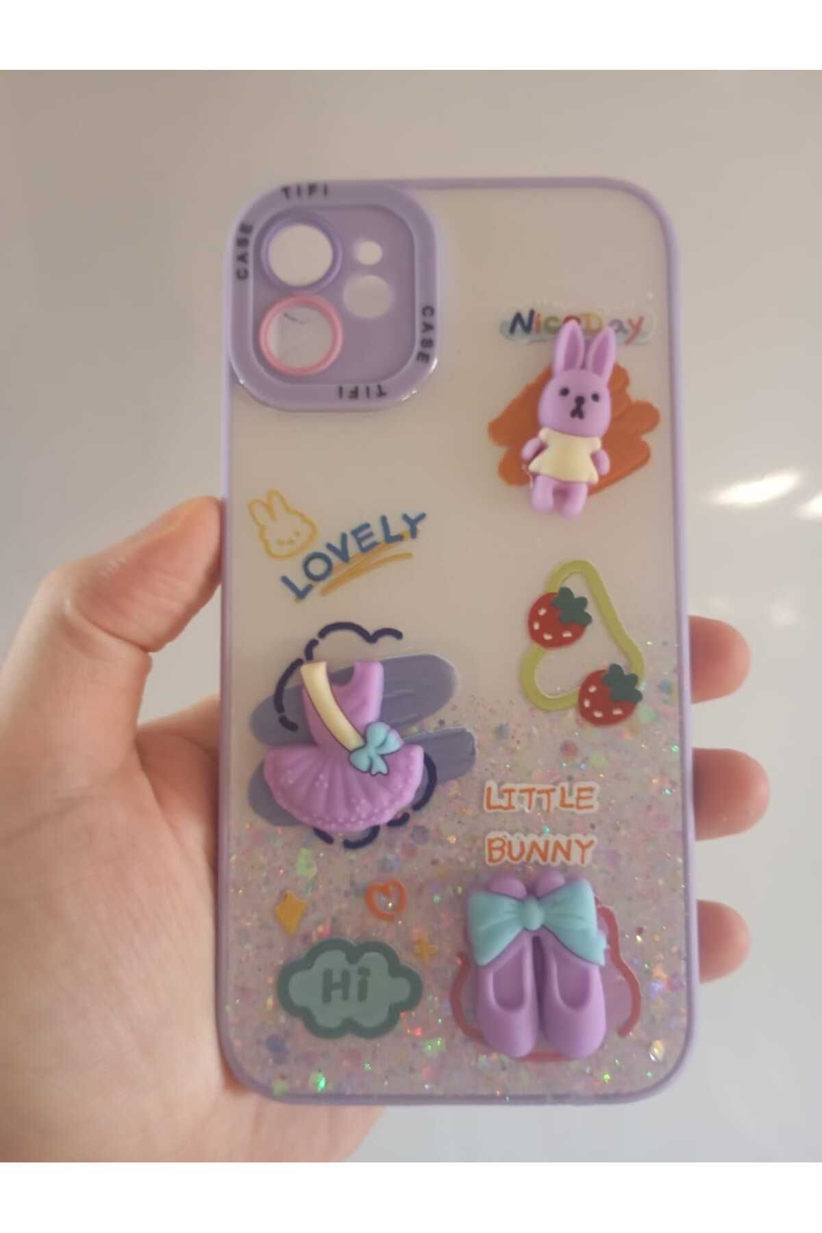 Soffany Iphone 11 Yapışkan Karikatürlü Kılıf