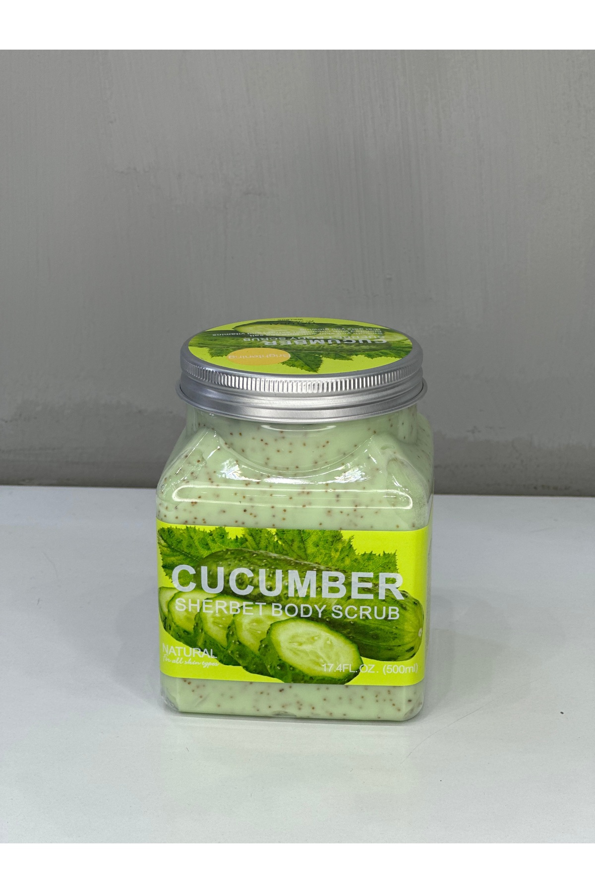Vücut Peelingi, Yüz Peelingi Doğal Bitkisel Aromatik Salatalık Özü Ferahlatıcı, Cucumber Body Scrub — 4566451454ERFG — تصویر 6 از 7
