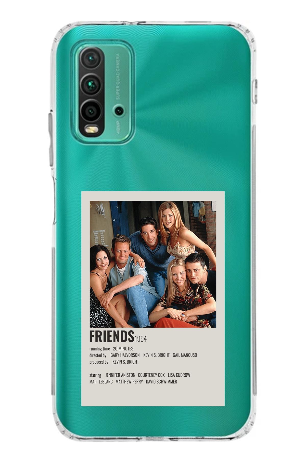 TechTree Redmi 9T Uyumlu Friends Mini Poster Tasarımlı Şeffaf Silikon Kılıf