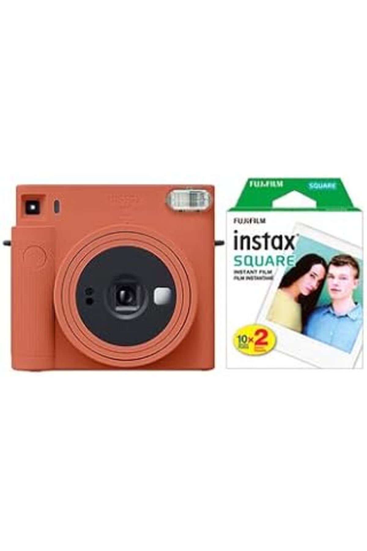 nazeninstoğu Instax  Sq1 Terracotta Turuncu Fotoğraf Makinesi+Askı+Pil+20'Li Film