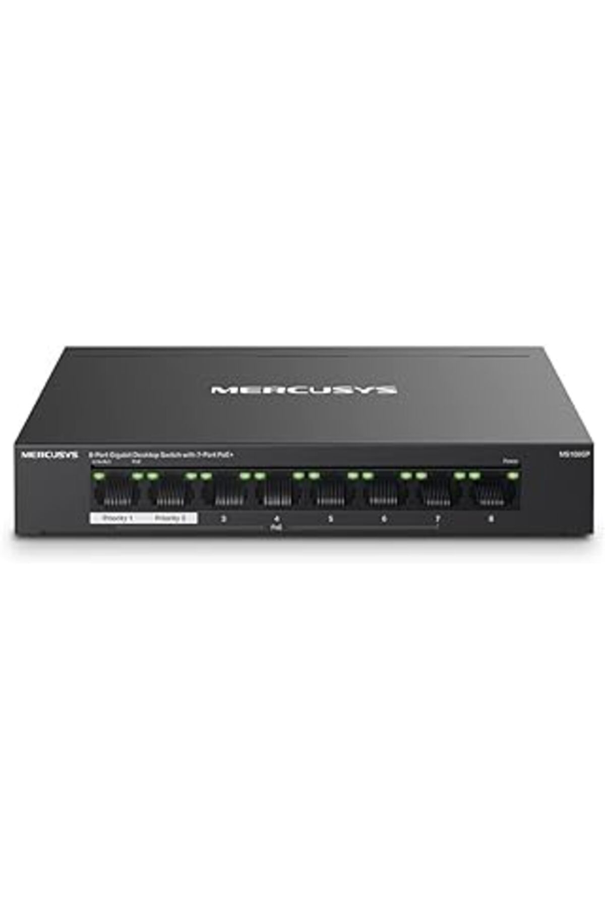 ebadi Mercusys Mp108Gp, 8-Port Gigabit Desktop Switch With 7-Port Poe+