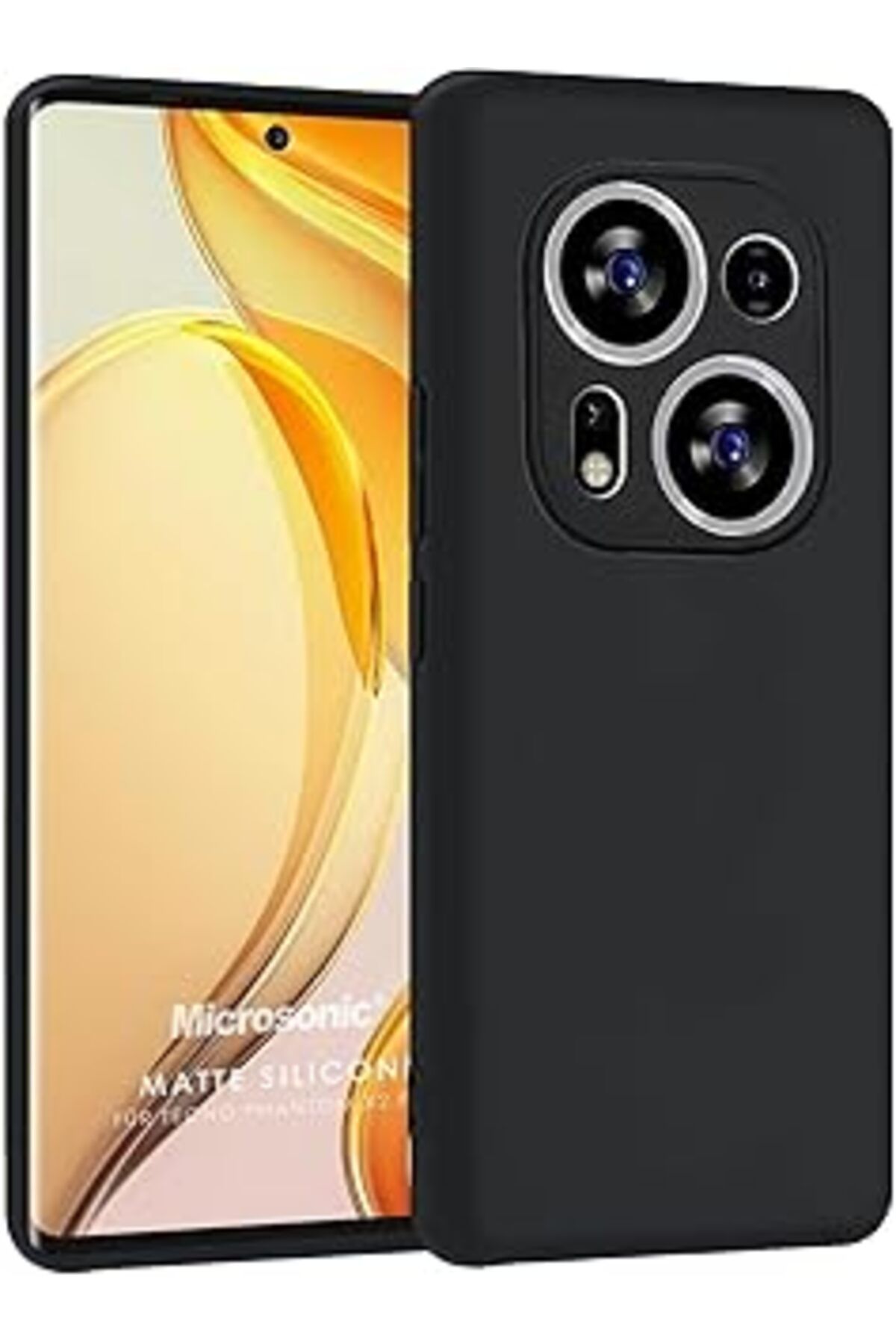 EDALKILIÇ Matte Silicone Tecno Phantom X2 Pro Kılıf Siyah [Phantom X2 Pro Ile Uyumlu Kılıf - Siyah]