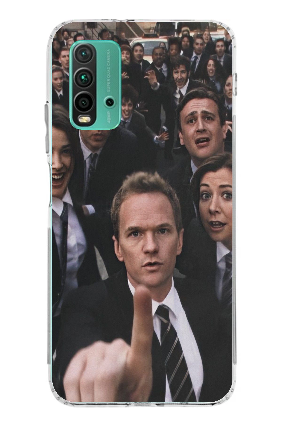 TechTree Redmi 9T Uyumlu How i met your mother Selfie Tasarımlı Şeffaf Silikon Kılıf