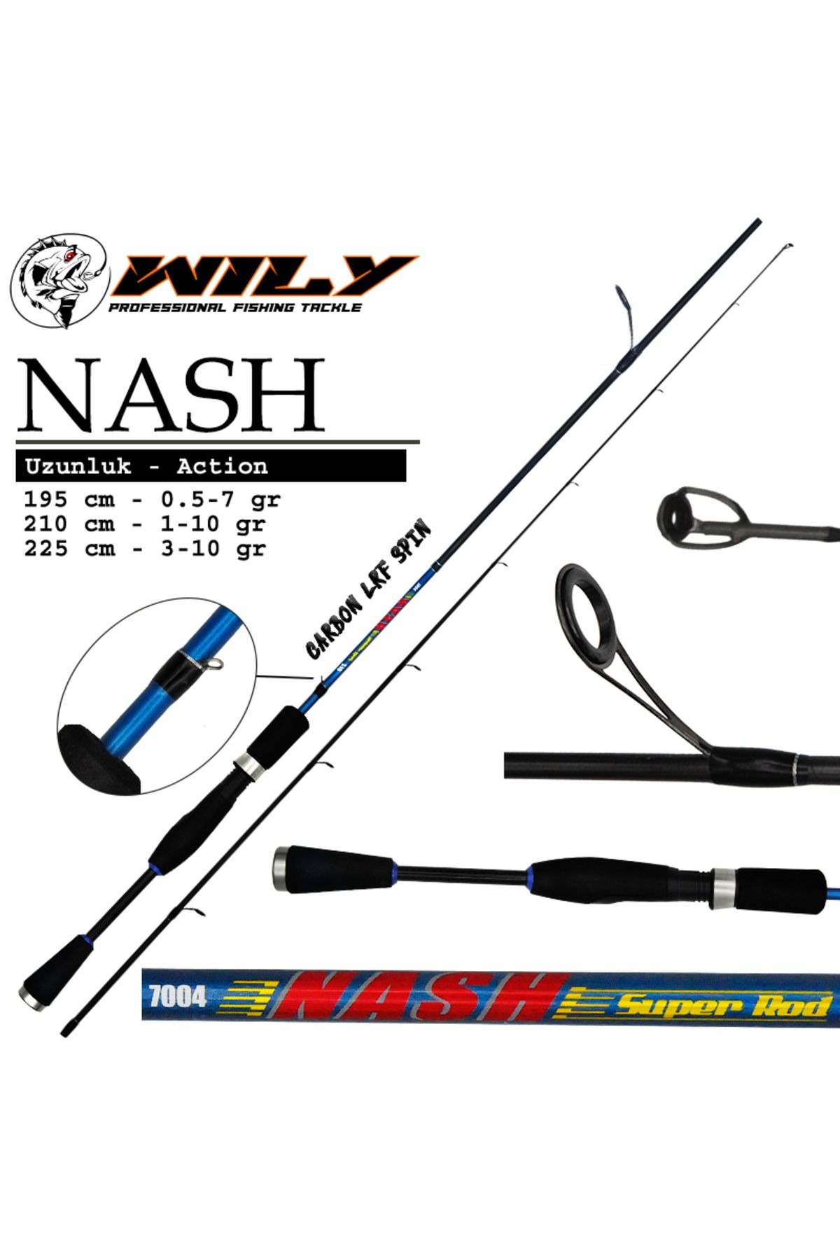 Wily Nash 195 cm Lrf Kamışı 0.5-7 gr OLTA KAMIŞLARI