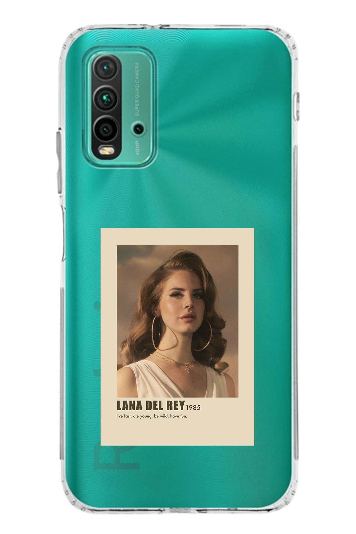 TechTree Redmi 9T Uyumlu Lana Del Rey Tasarımlı Şeffaf Silikon Kılıf