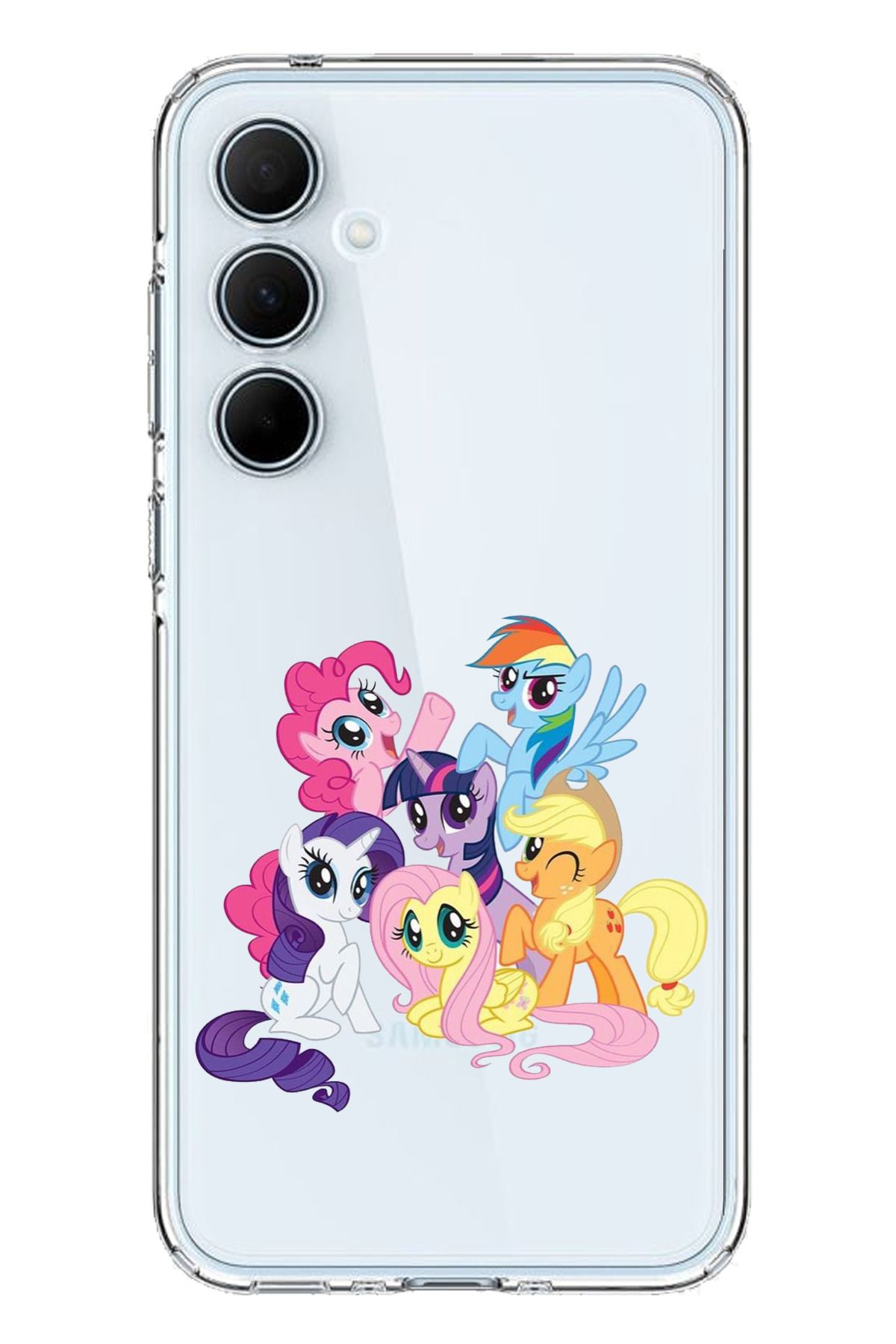 TechTree SAMSUNG Galaxy A35 Uyumlu My Little Pony: Arkadaşlık Sihirlidir Tasarım Şeffaf Silikon Kılıf