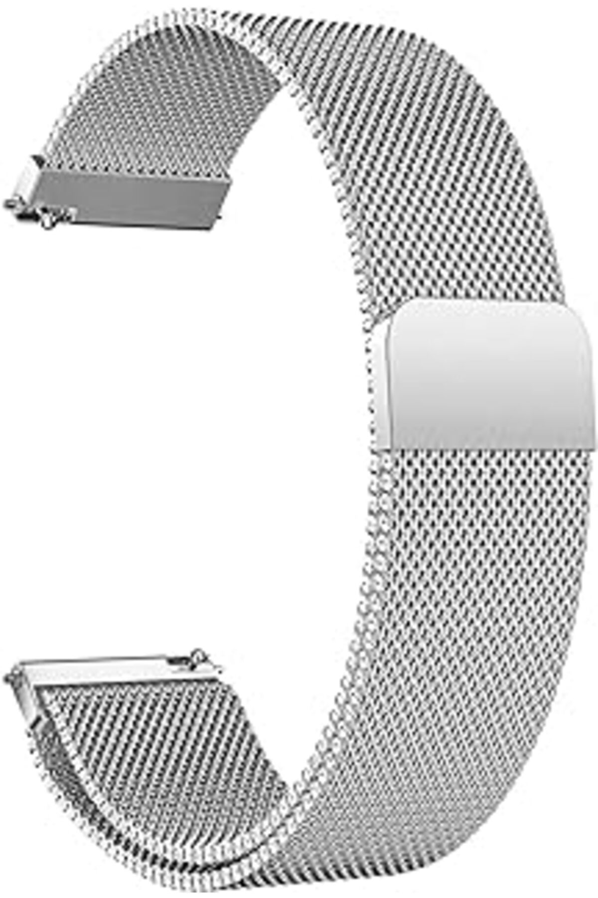 MAGNESİA Galaxy Watch 4 Classic 46Mm Için Kordon Milanese Loop Gümüş [Galaxy Watch 4 Clas