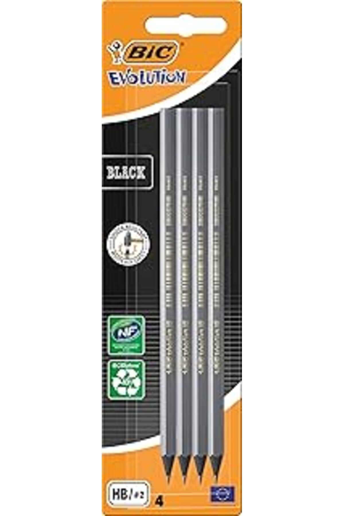 nerede bulurum Bic Evolution Black Kurşun Kalem, 4'Lü Blister