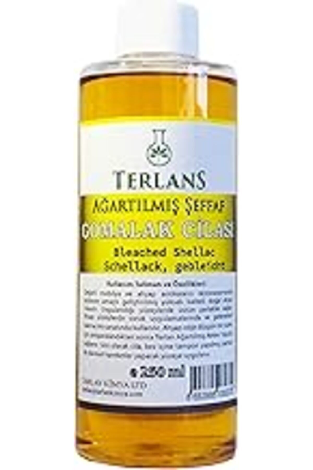 ebadi Terlans Ağartılmış Şeffaf Gomalak Cilası 250 Ml Shc Bleached