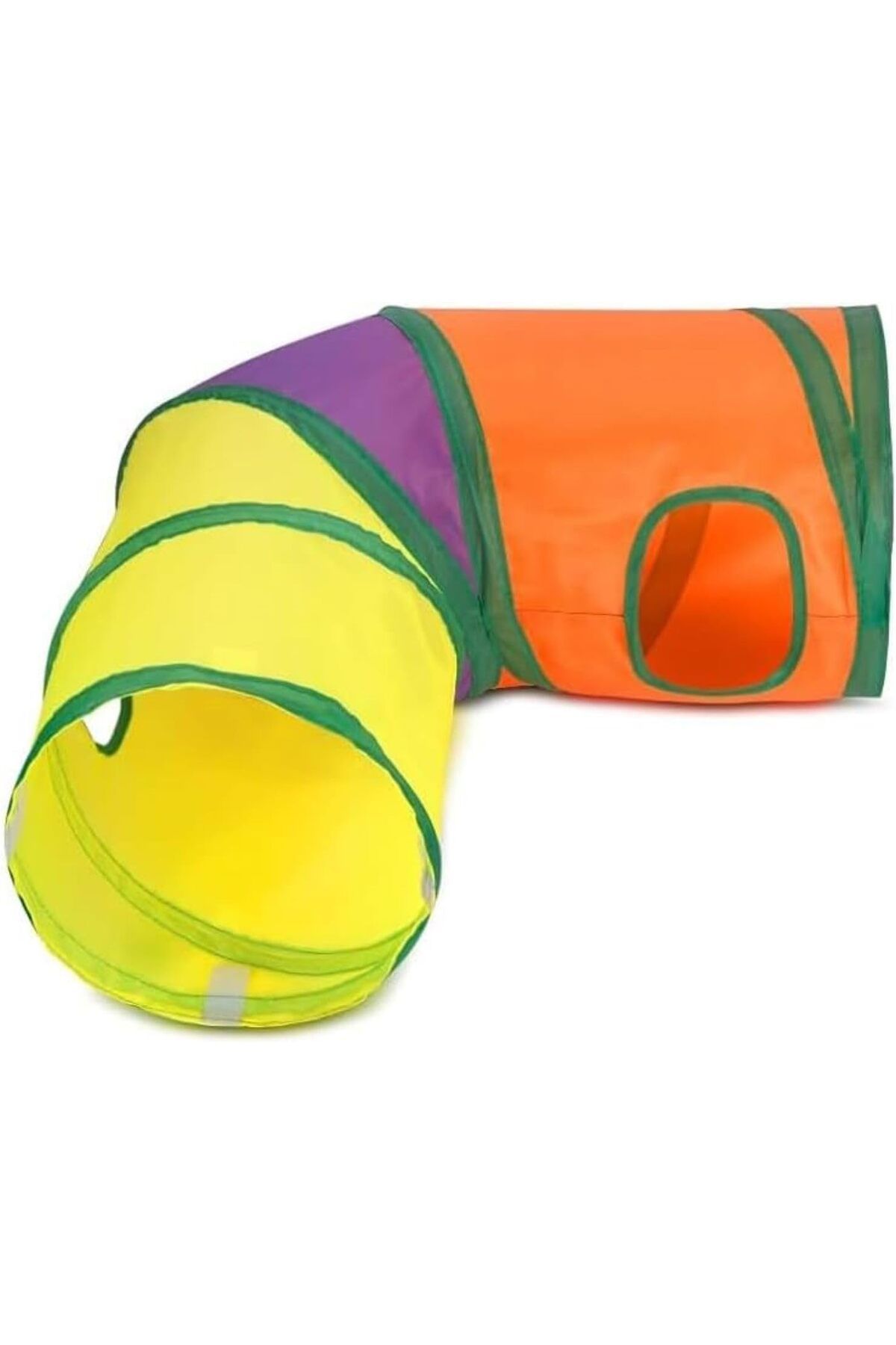 Busstier-Rainbow Color Folding Cat Dog Play Tunnel, Fun and Durable 1